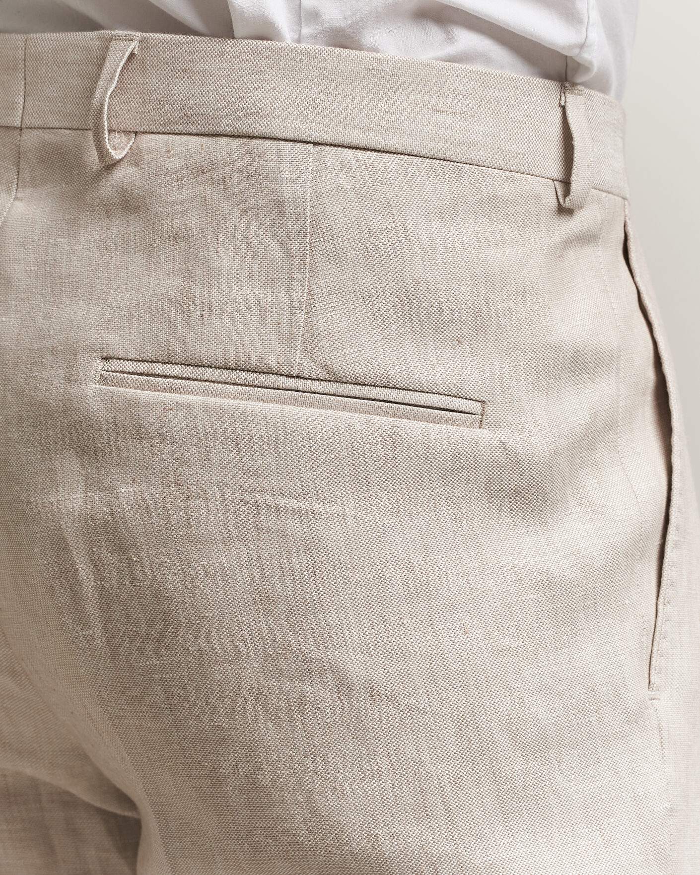 Hombres | Pantalones | Oscar Jacobson | Dandy Linen Trousers Off White