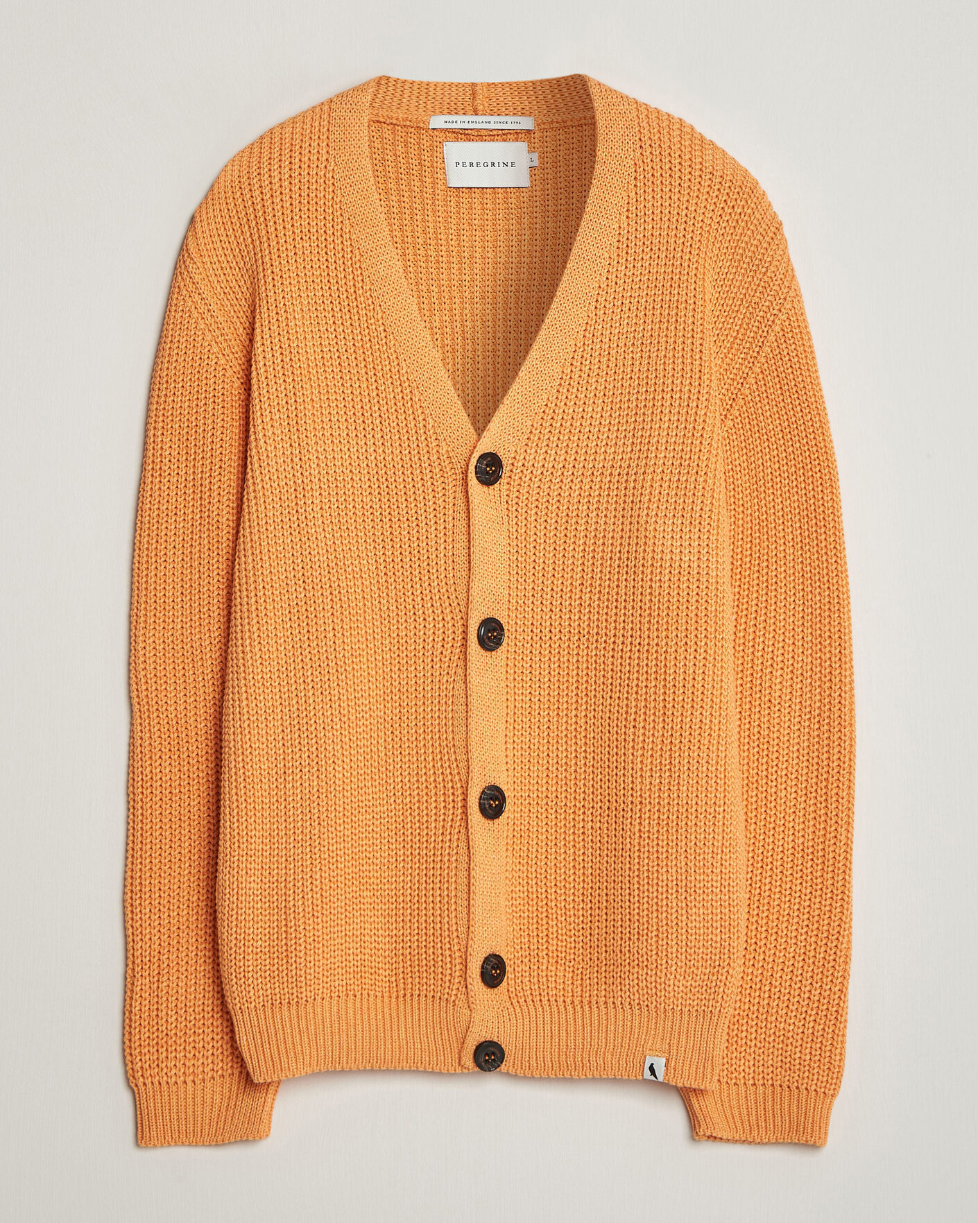 Hombres | Jerséis y prendas de punto | Peregrine | River Cotton Cardigan Apricot