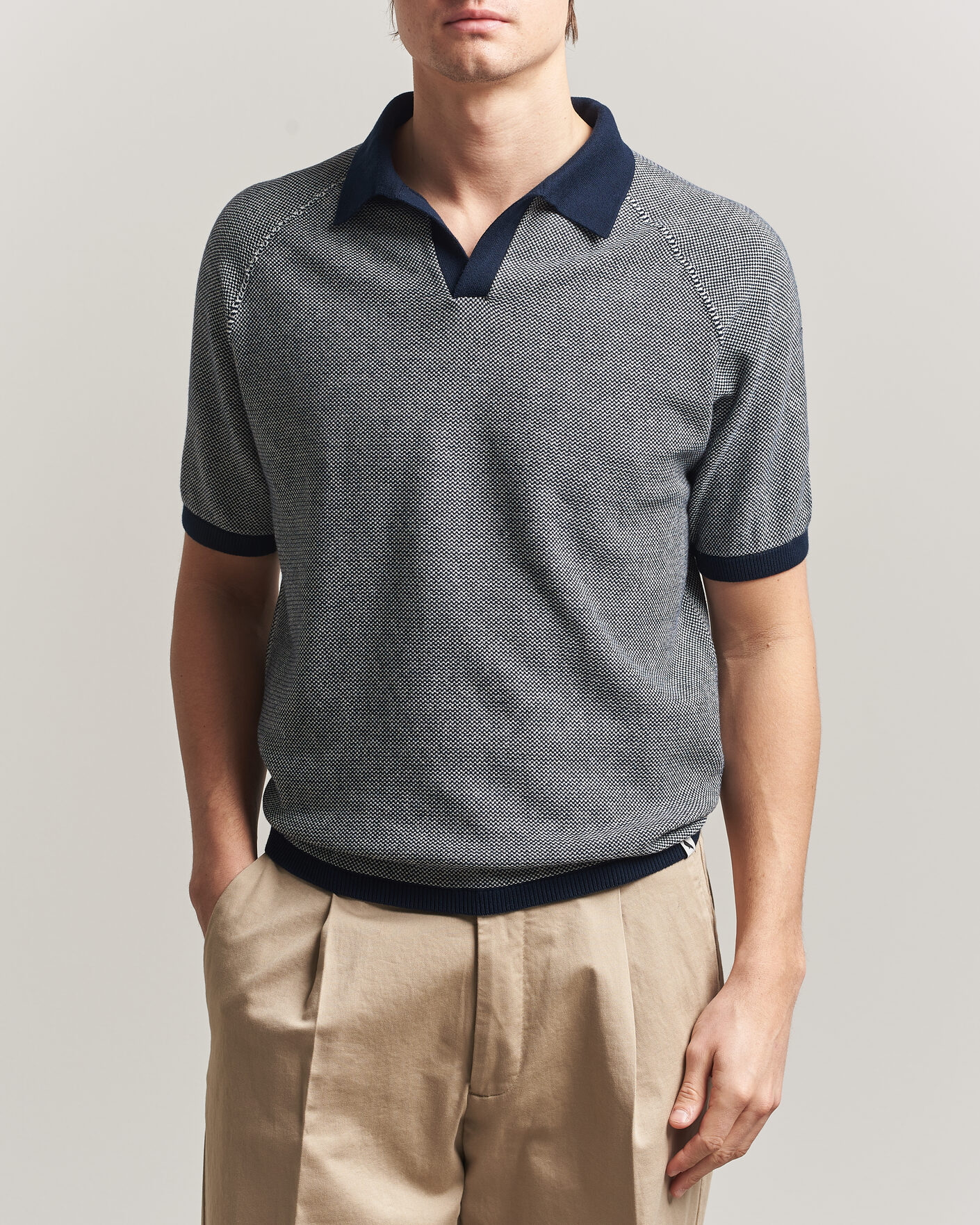 Hombres | Polos | Peregrine | Lynton Cotton Polo Navy