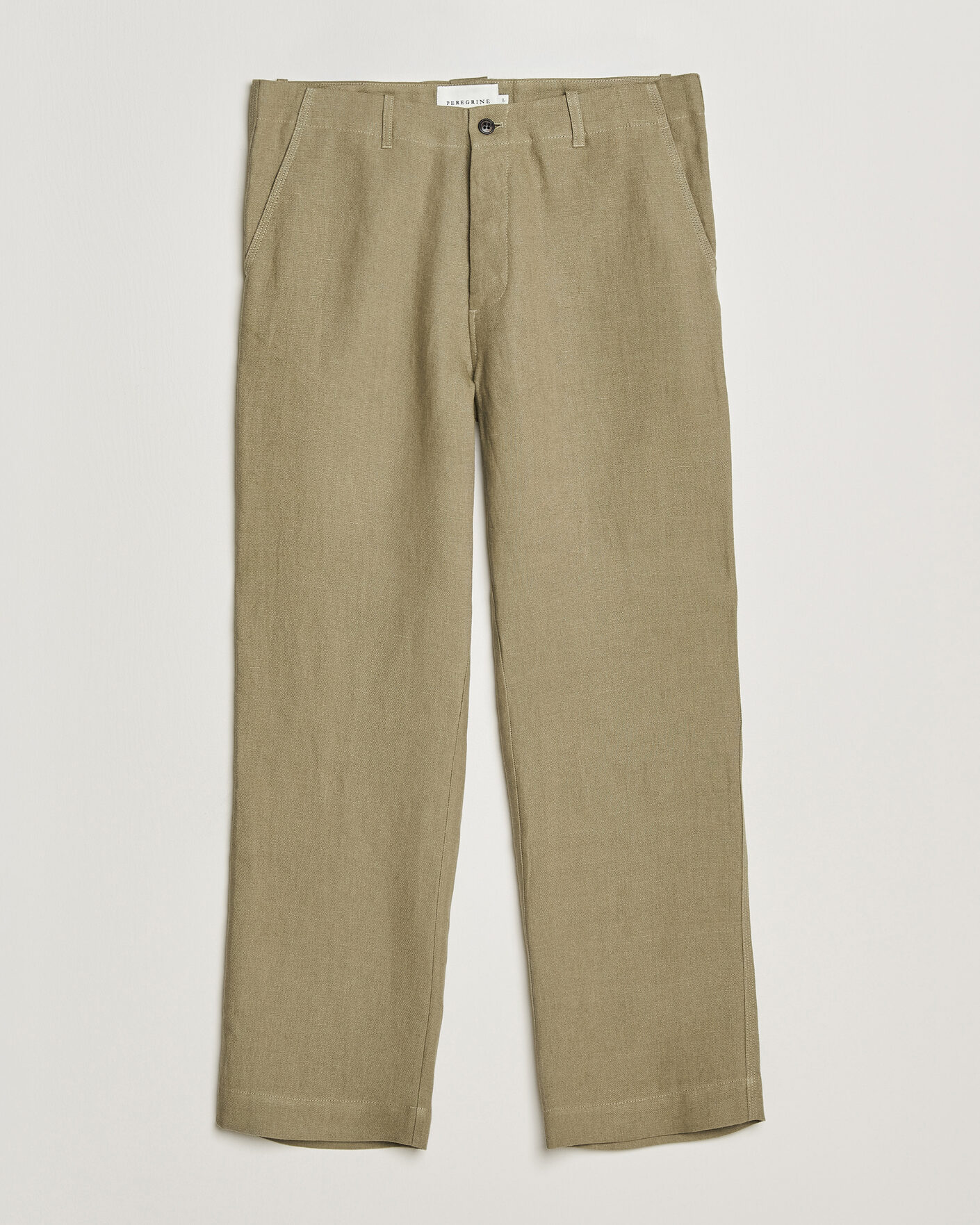 Hombres | Pantalones | Peregrine | Windsor Linen Trousers Sage