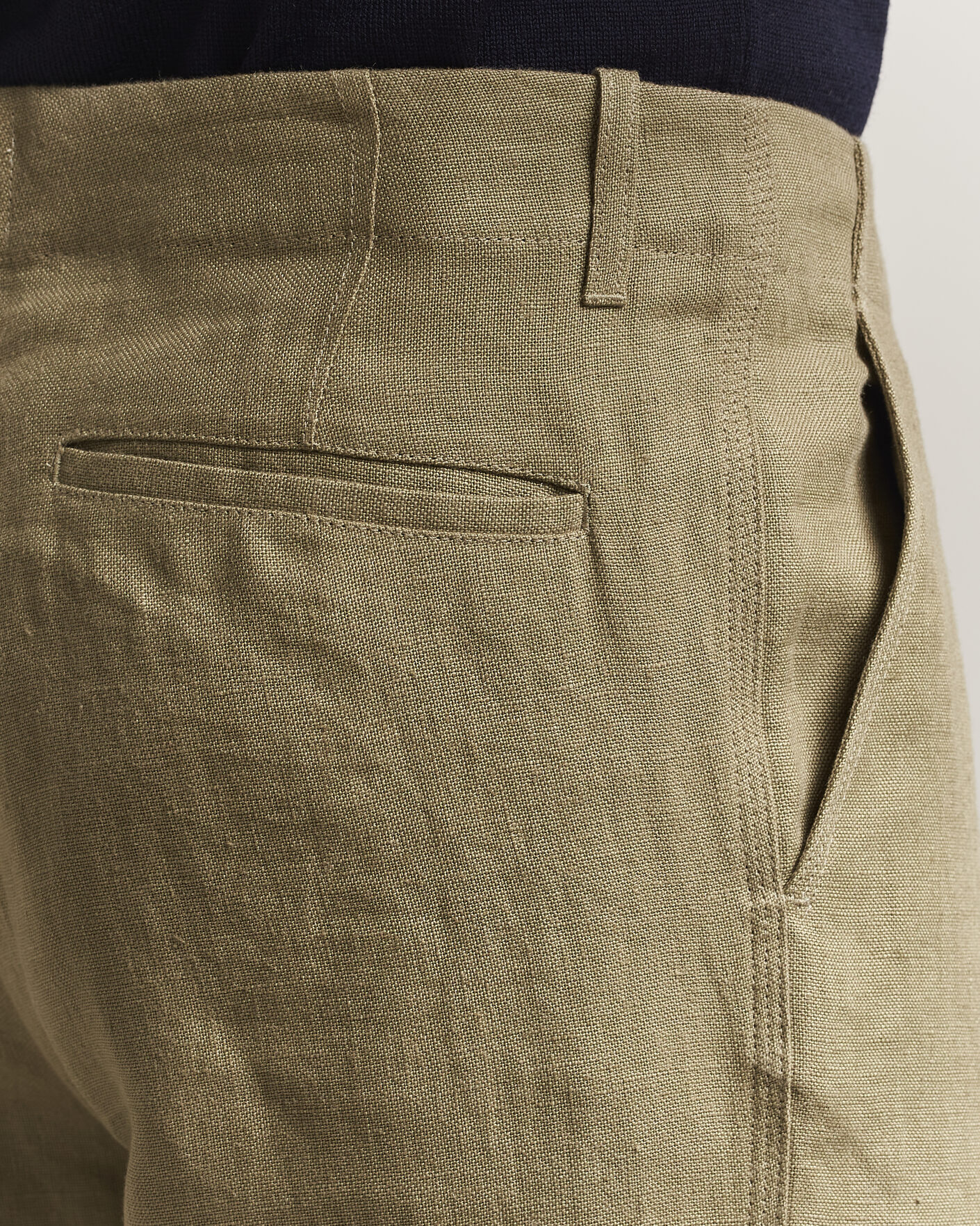 Hombres | Pantalones | Peregrine | Windsor Linen Trousers Sage