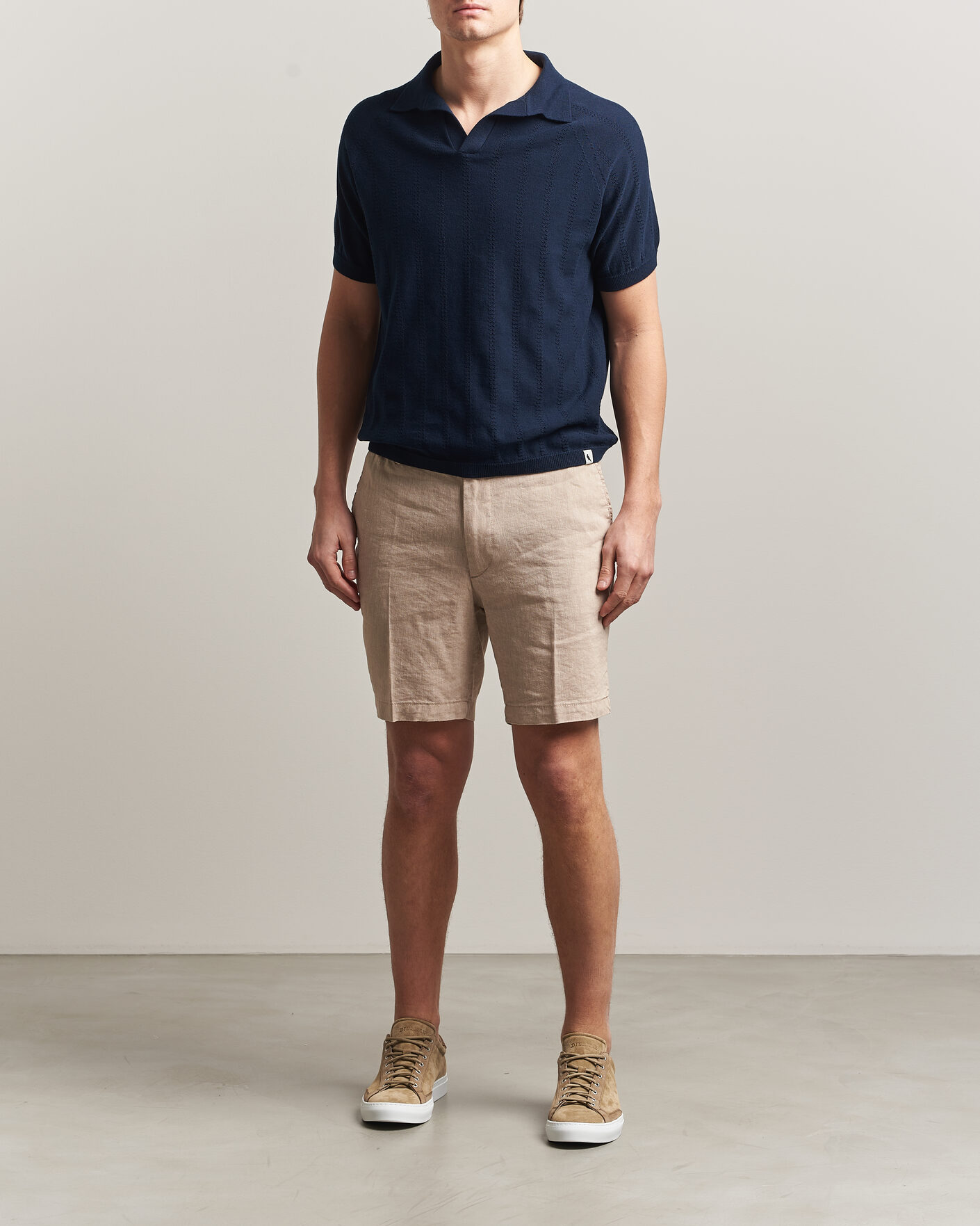 Hombres | Polos | Peregrine | Alma Cotton Structure Polo Navy