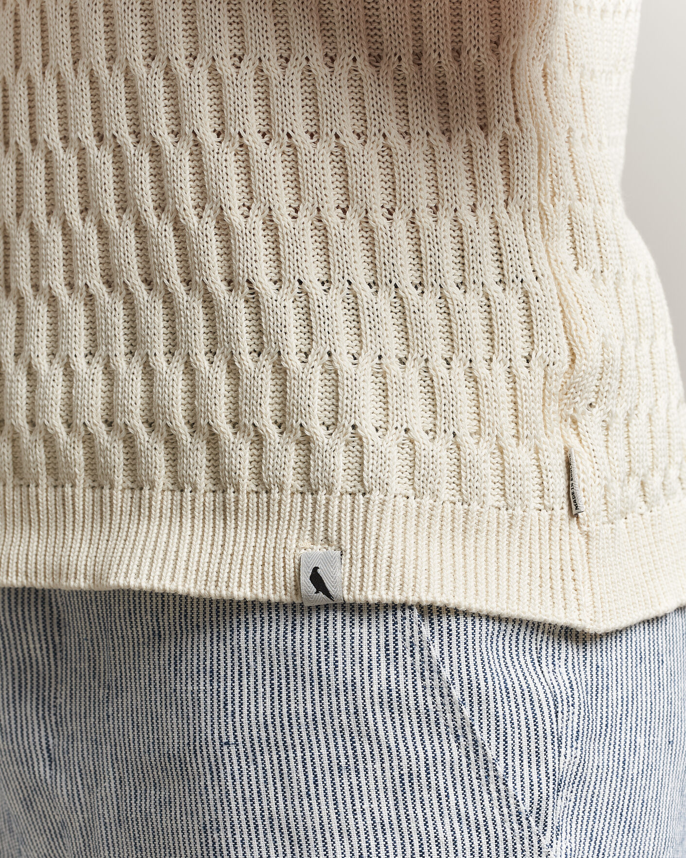 Hombres | Polos | Peregrine | Cove Knitted Cotton Polo Shirt White