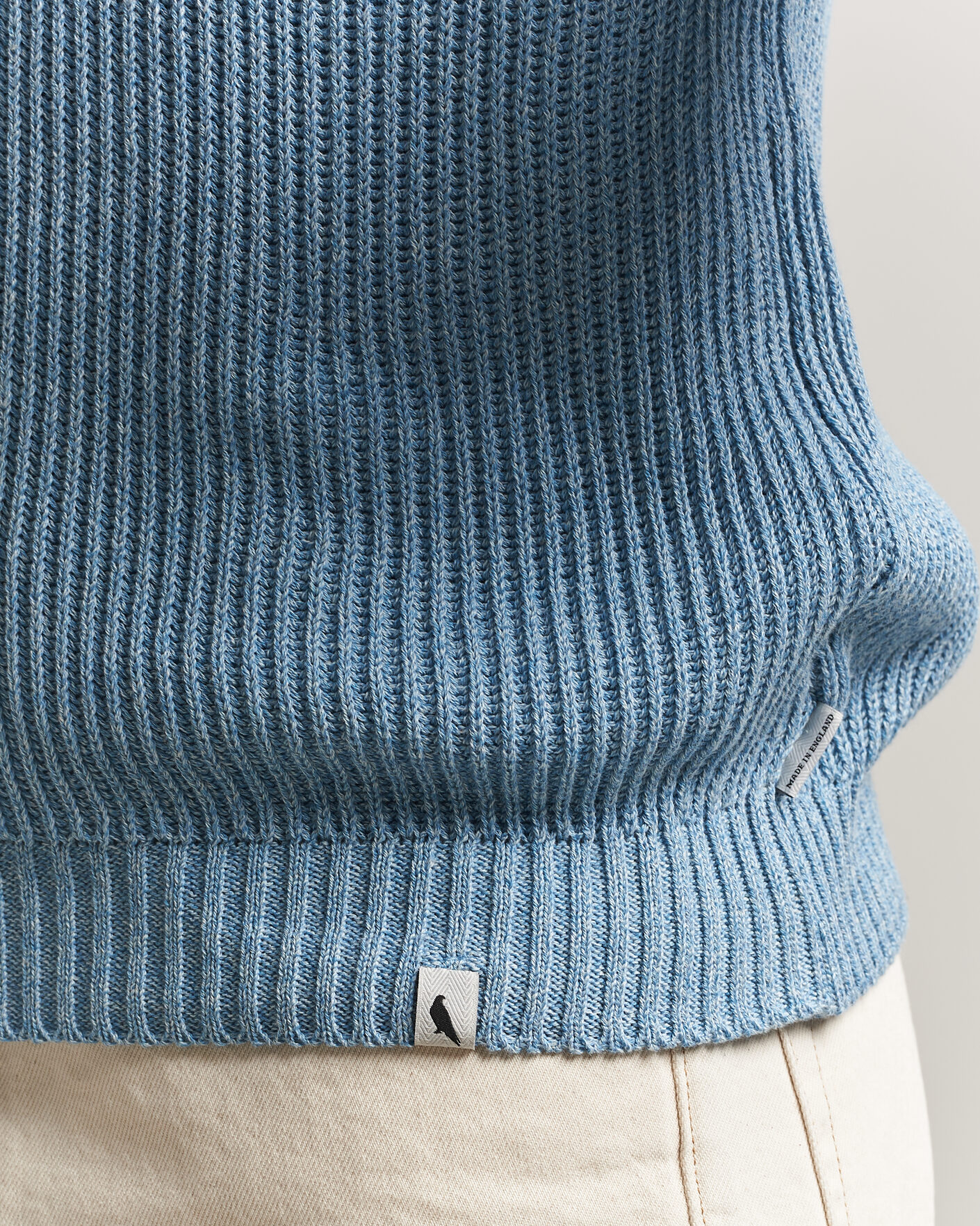 Hombres | Jerséis y prendas de punto | Peregrine | Harry Organic Cotton Sweater Ocean