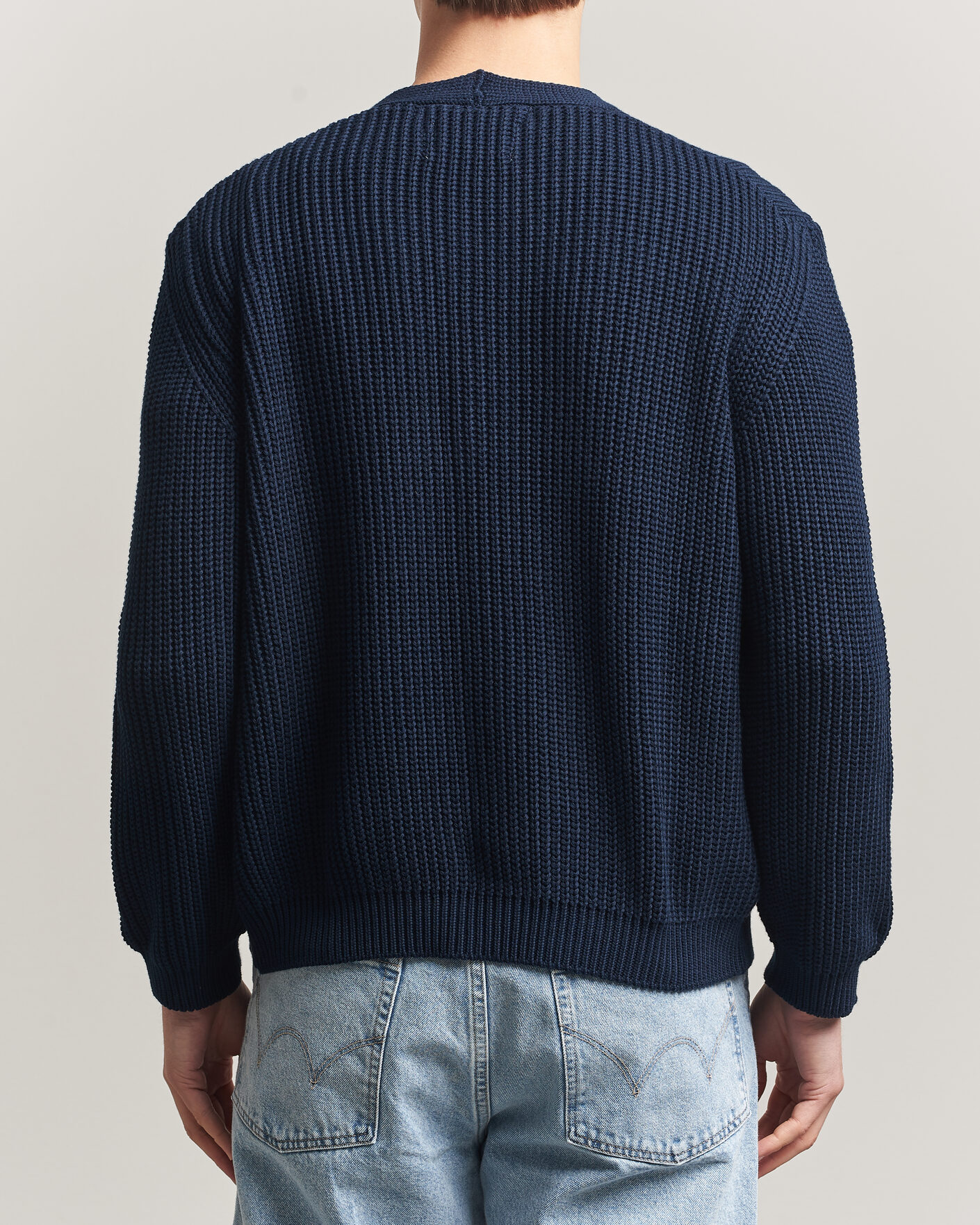 Hombres | Jerséis y prendas de punto | Peregrine | River Cotton Cardigan Navy