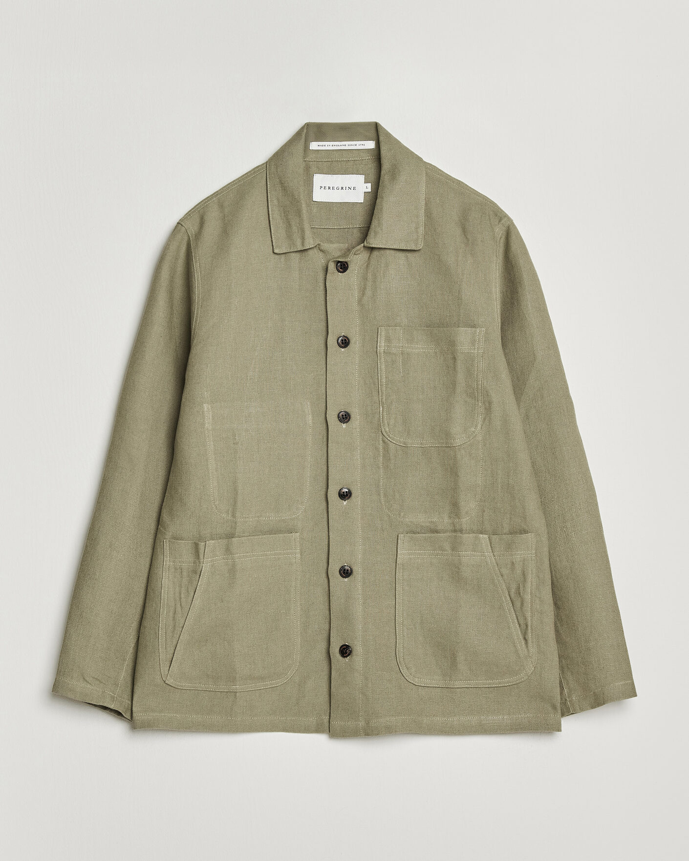 Hombres | Camisas | Peregrine | Windsor Linen Shacket Khaki