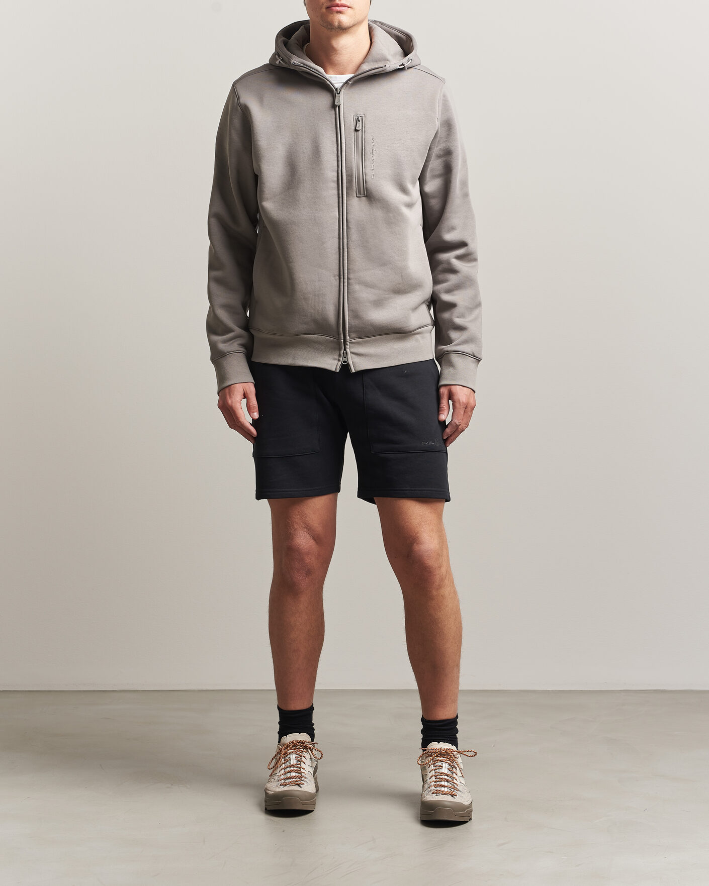 Hombres | Jerséis y prendas de punto | Sail Racing | Bowman Monochrome Full Zip Hoodie Oyster