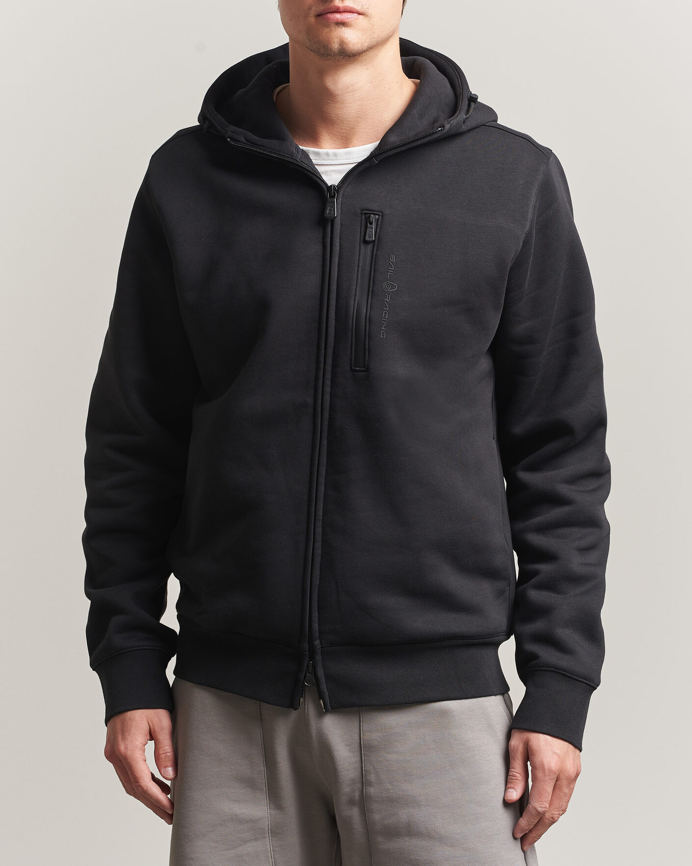 Hombres | Jerséis y prendas de punto | Sail Racing | Bowman Monochrome Full Zip Hoodie Carbon