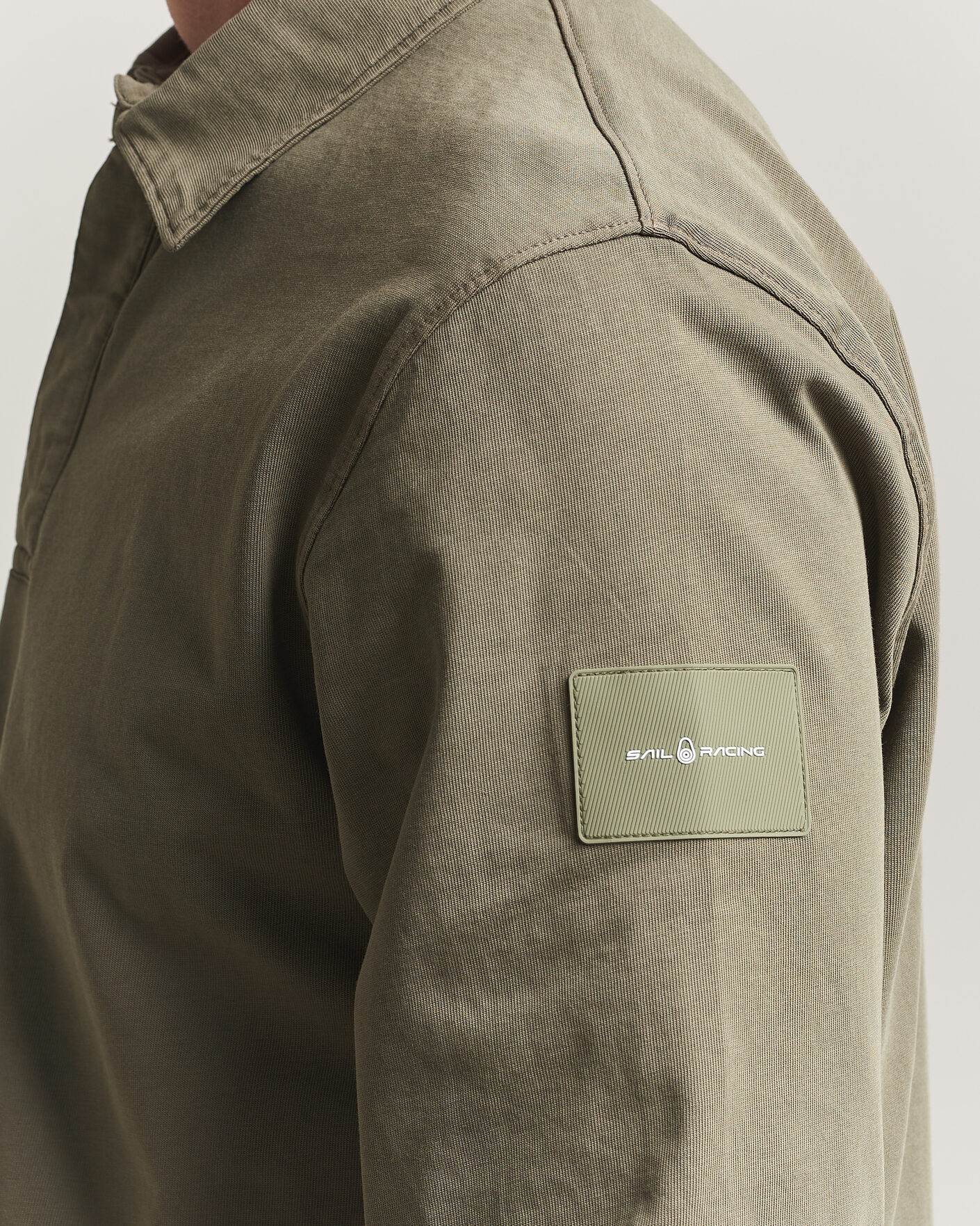 Hombres | Jerséis y prendas de punto | Sail Racing | Wind Pigment Dyed Rugger Mud Green