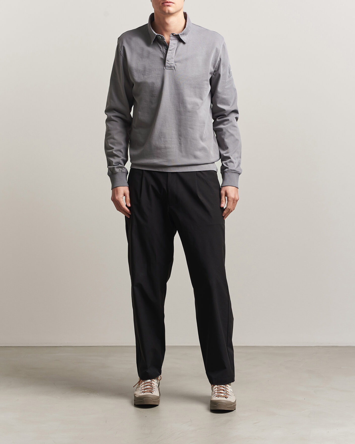 Hombres | Jerséis y prendas de punto | Sail Racing | Wind Pigment Dyed Rugger Frost Grey