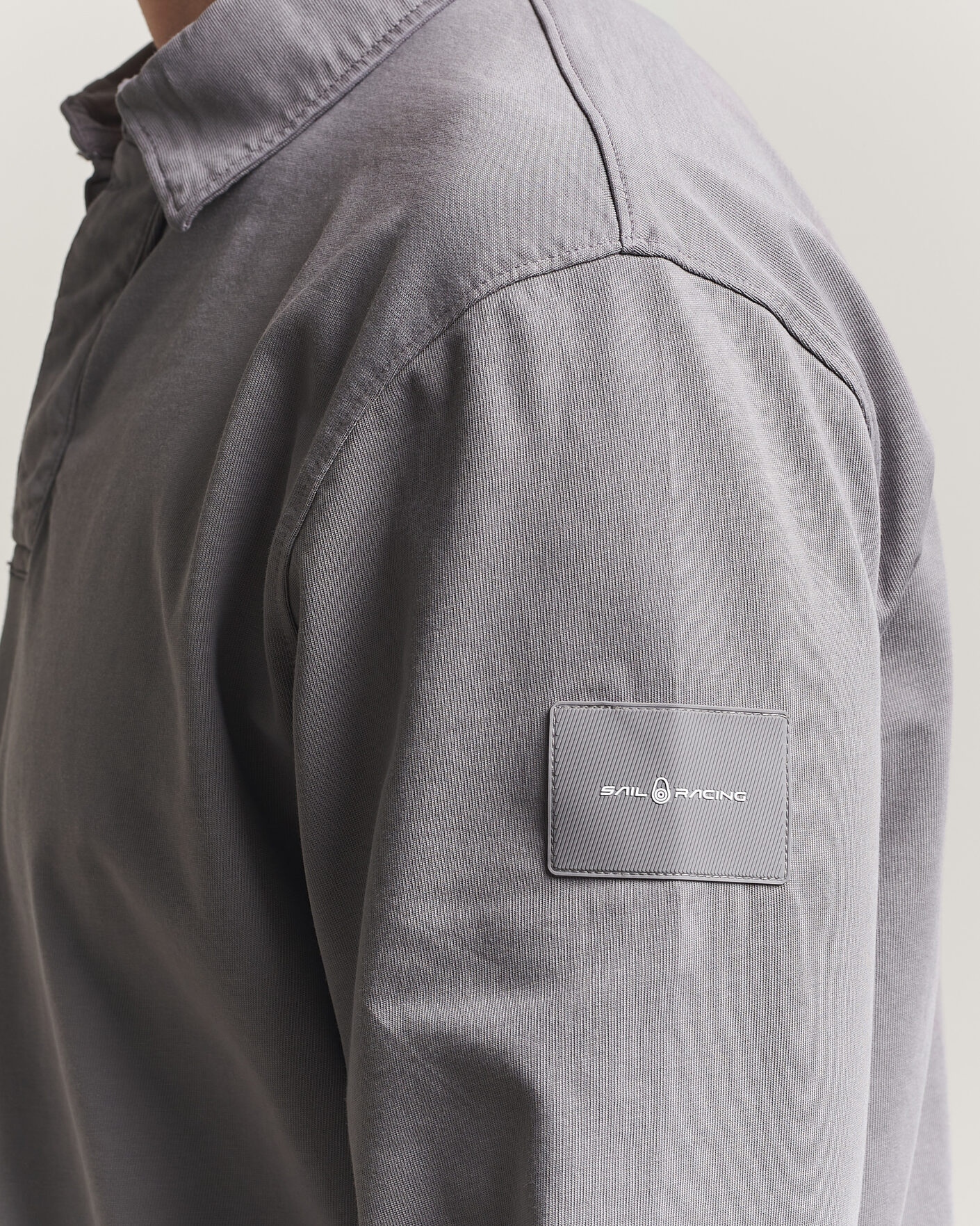 Hombres | Jerséis y prendas de punto | Sail Racing | Wind Pigment Dyed Rugger Frost Grey