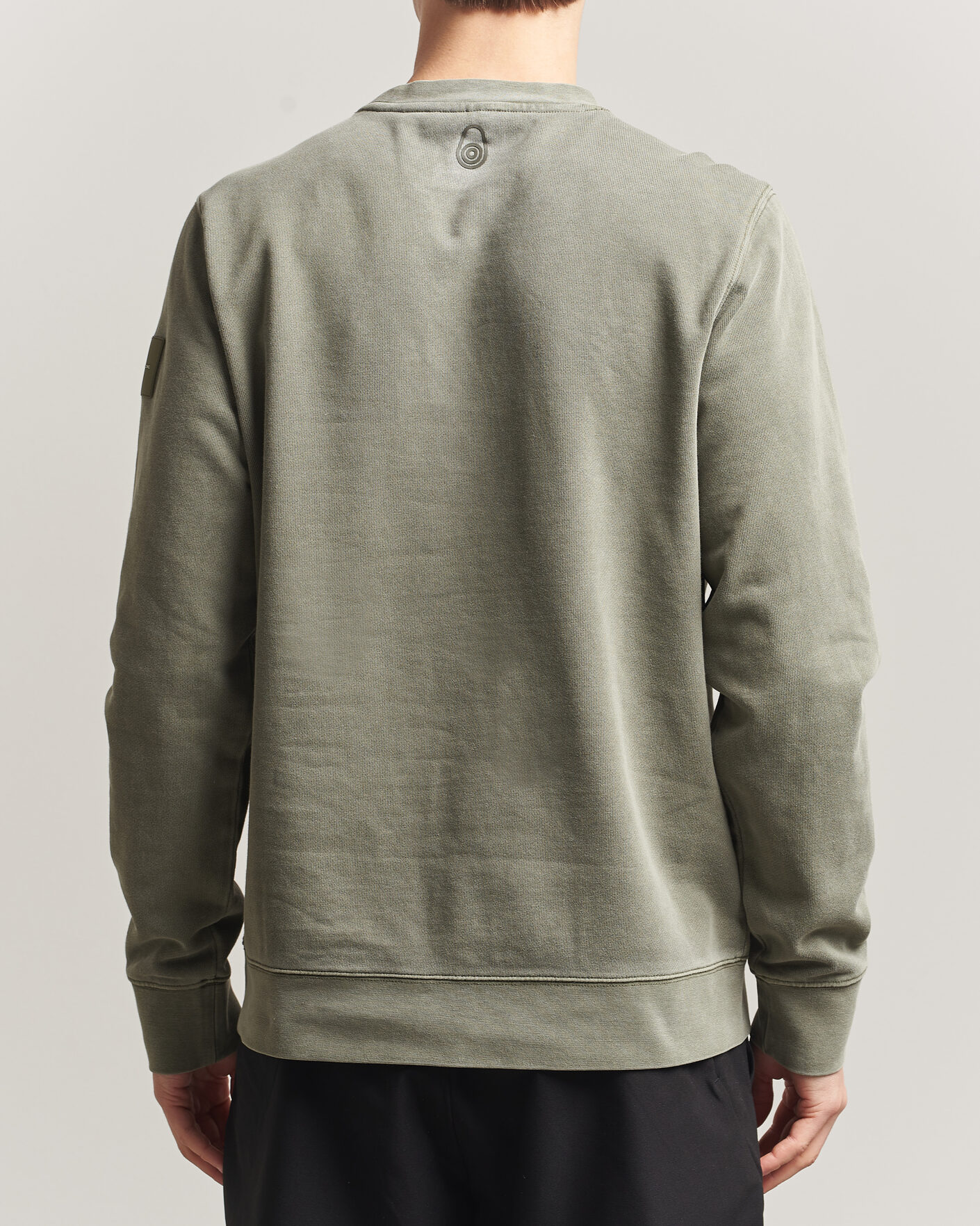 Hombres | Jerséis y prendas de punto | Sail Racing | Wind Pigment Dyed Sweatshirt Mud Green