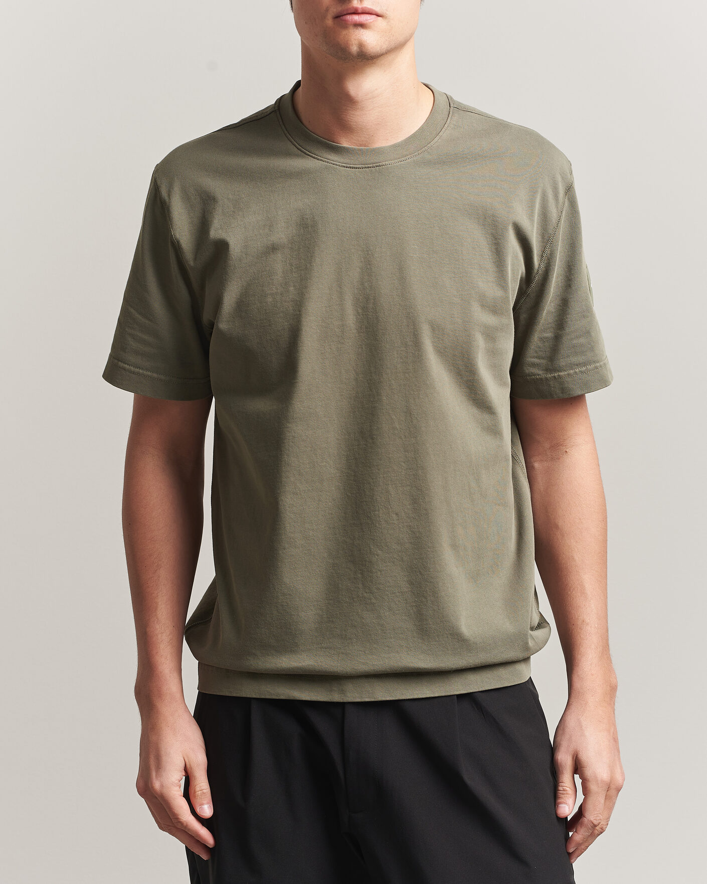 Hombres | Camisetas | Sail Racing | Wind Pigment Dyed T-Shirt Mud Green