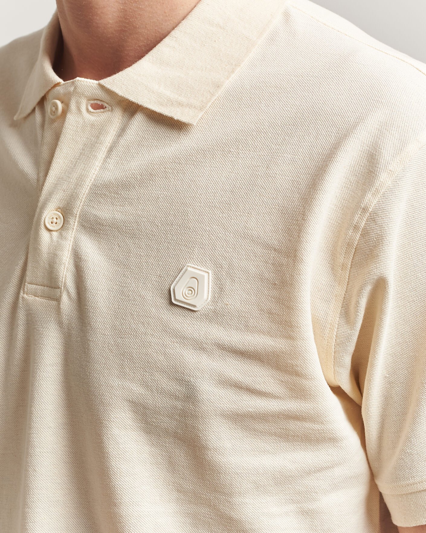 Hombres | Polos | Sail Racing | Tornado Cotton/Linen Pique Polo Off White