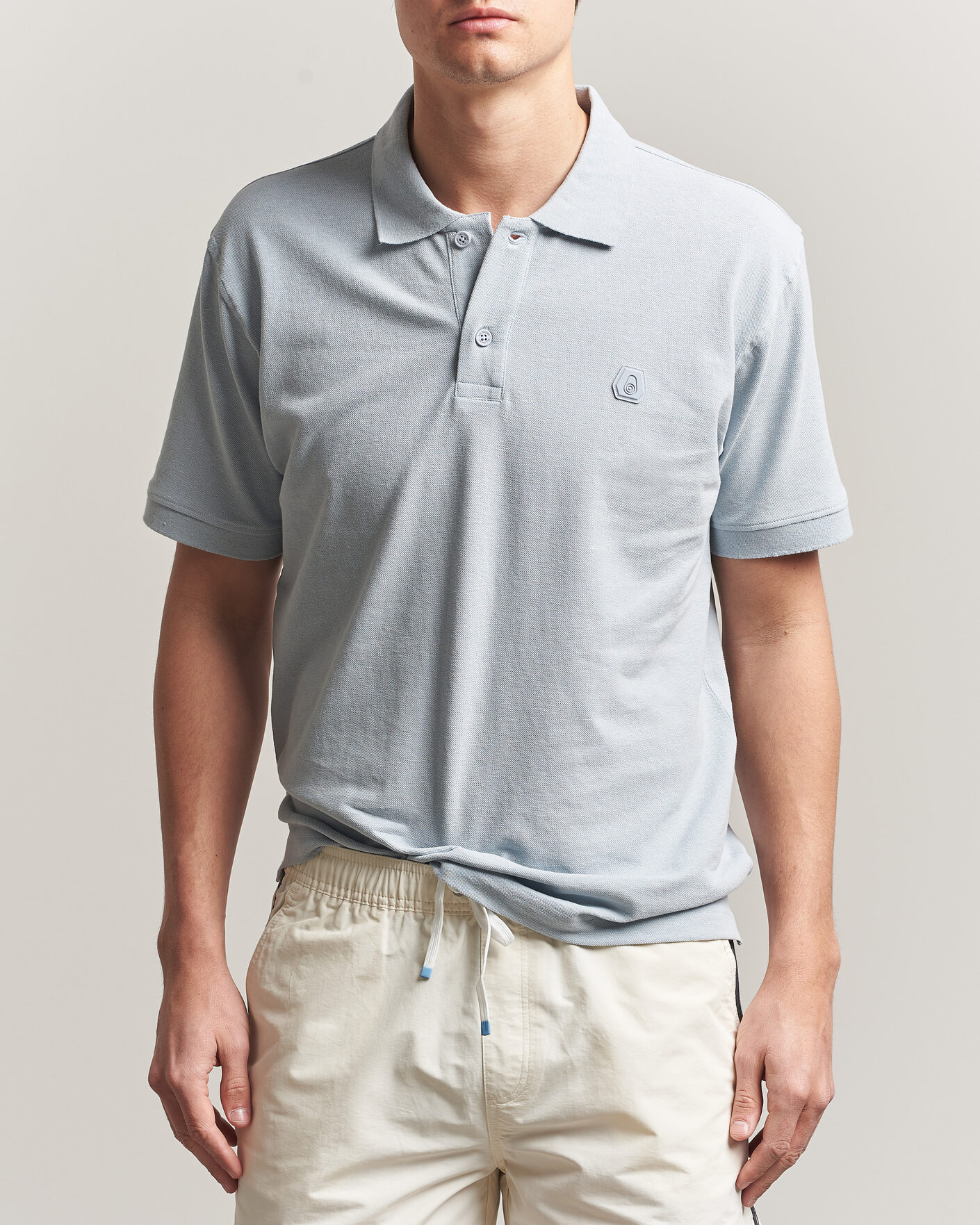 Hombres | Polos | Sail Racing | Tornado Cotton/Linen Pique Polo Ice Melt