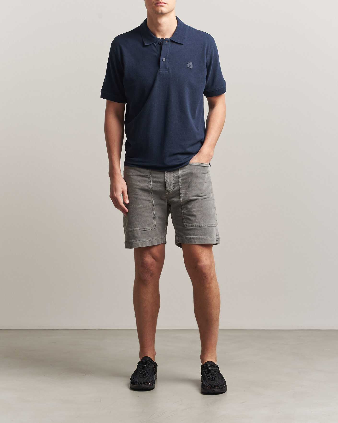 Hombres | Polos | Sail Racing | Tornado Cotton/Linen Pique Polo Navy