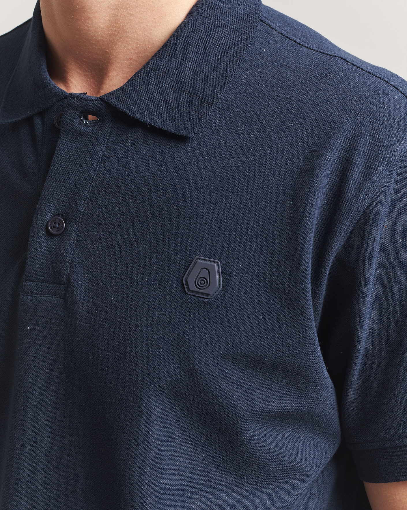 Hombres | Polos | Sail Racing | Tornado Cotton/Linen Pique Polo Navy