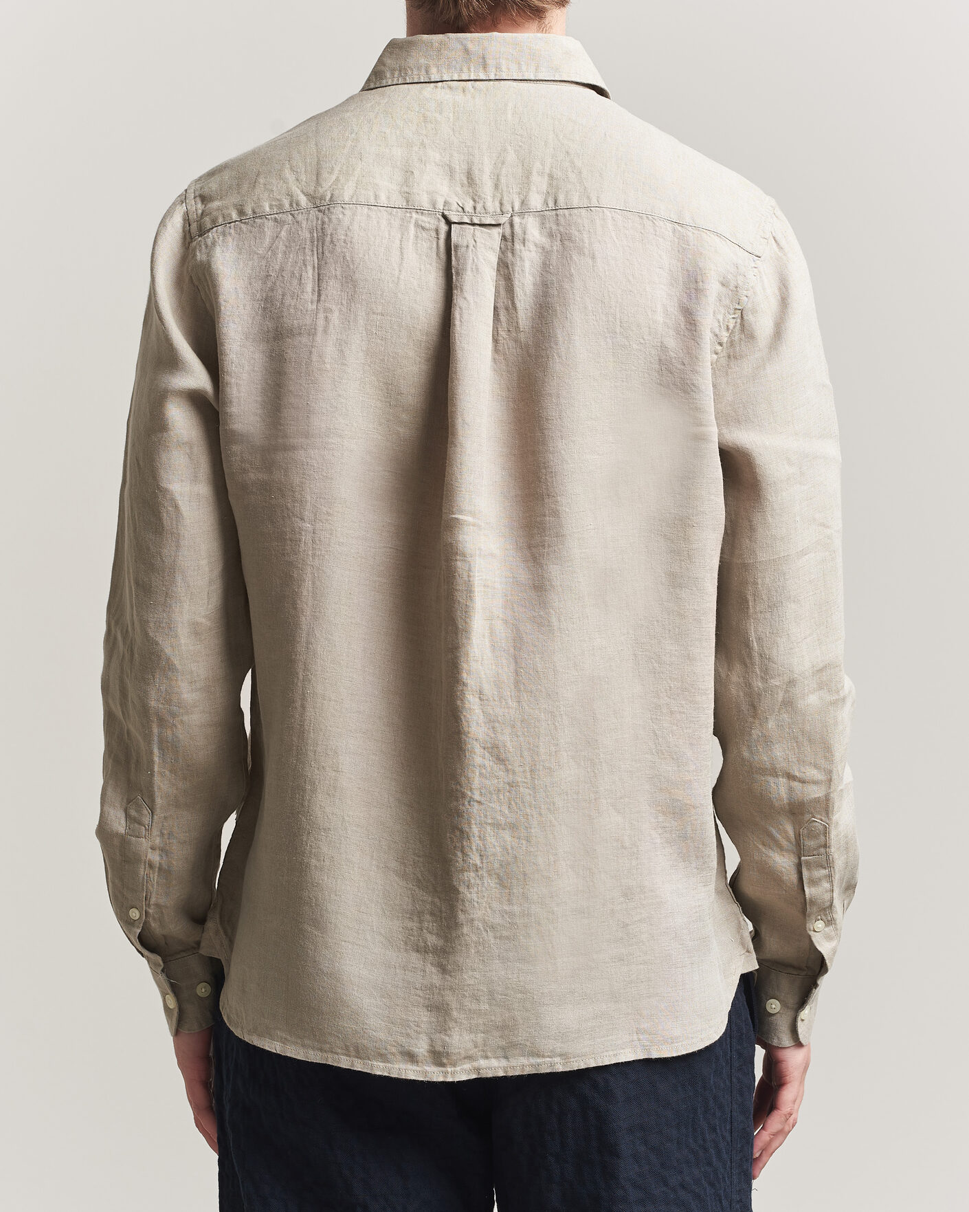 Hombres | Camisas | KnowledgeCotton Apparel | Regular Linen Shirt Twill