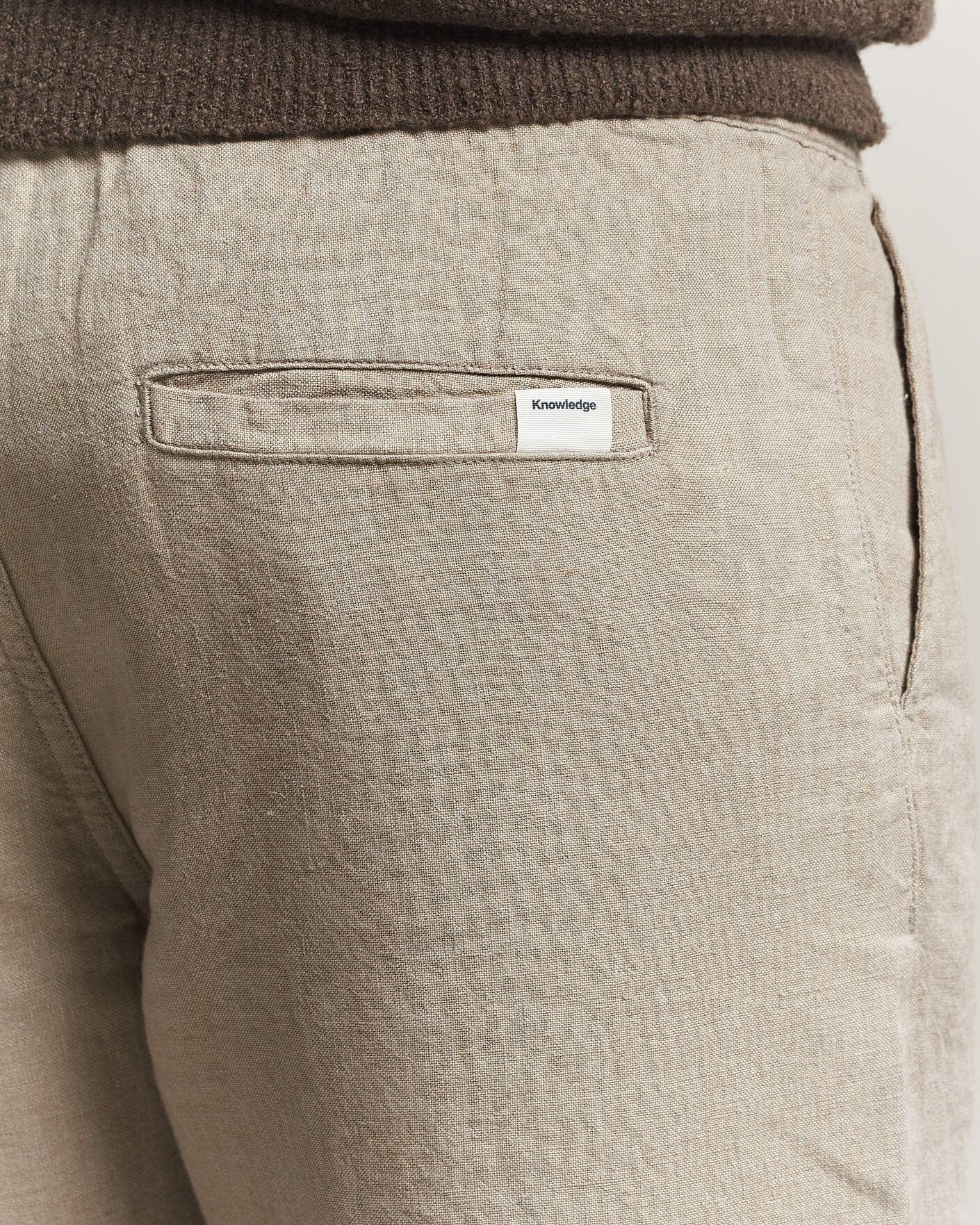 Hombres | Pantalones | KnowledgeCotton Apparel | Loose Linen Pants Twill