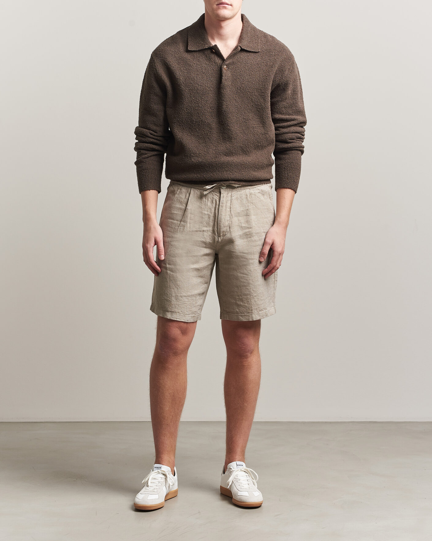Hombres | Pantalones cortos | KnowledgeCotton Apparel | Loose Linen Shorts Twill