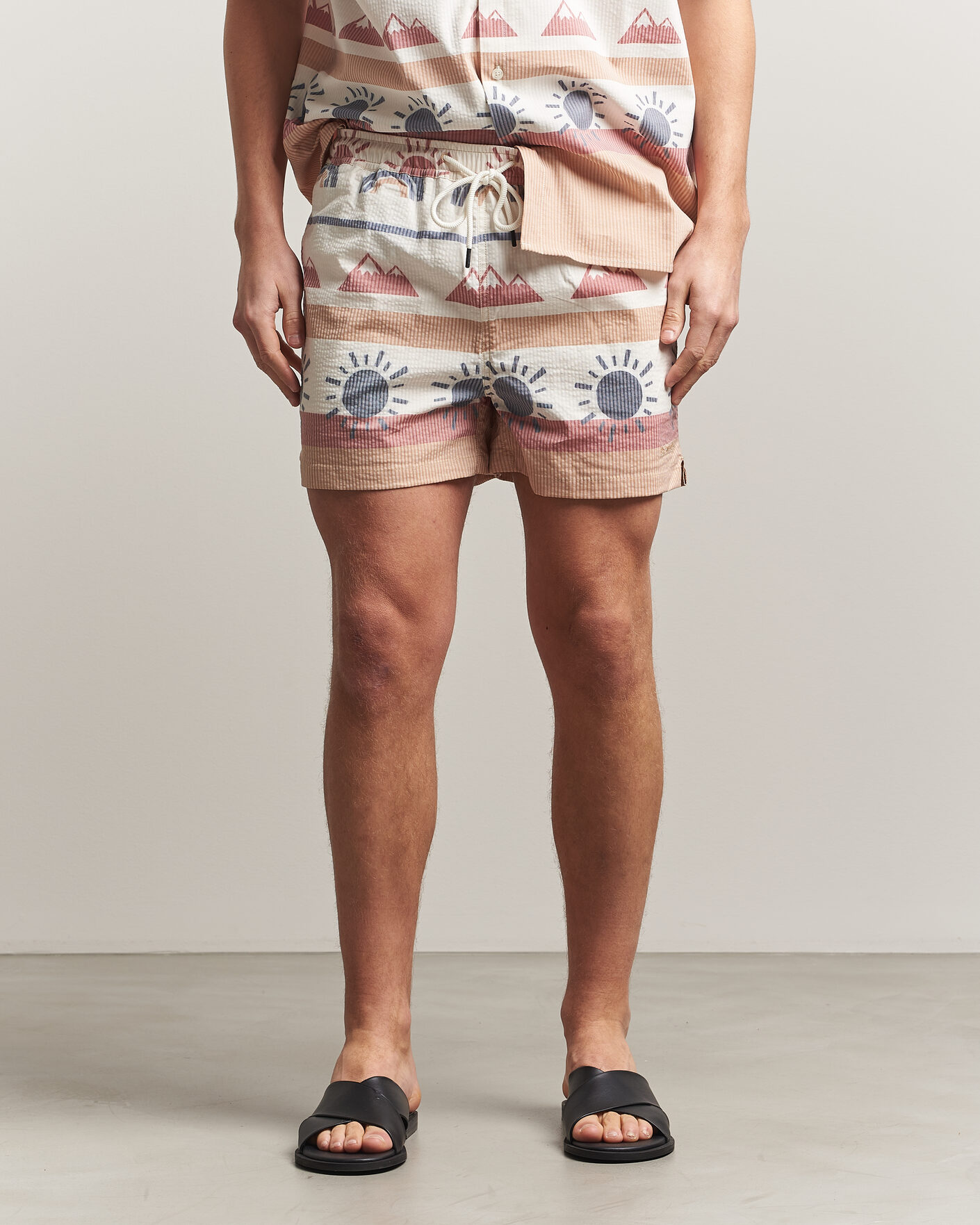 Hombres | Bañadores | KnowledgeCotton Apparel | Printed Swimshorts Multi