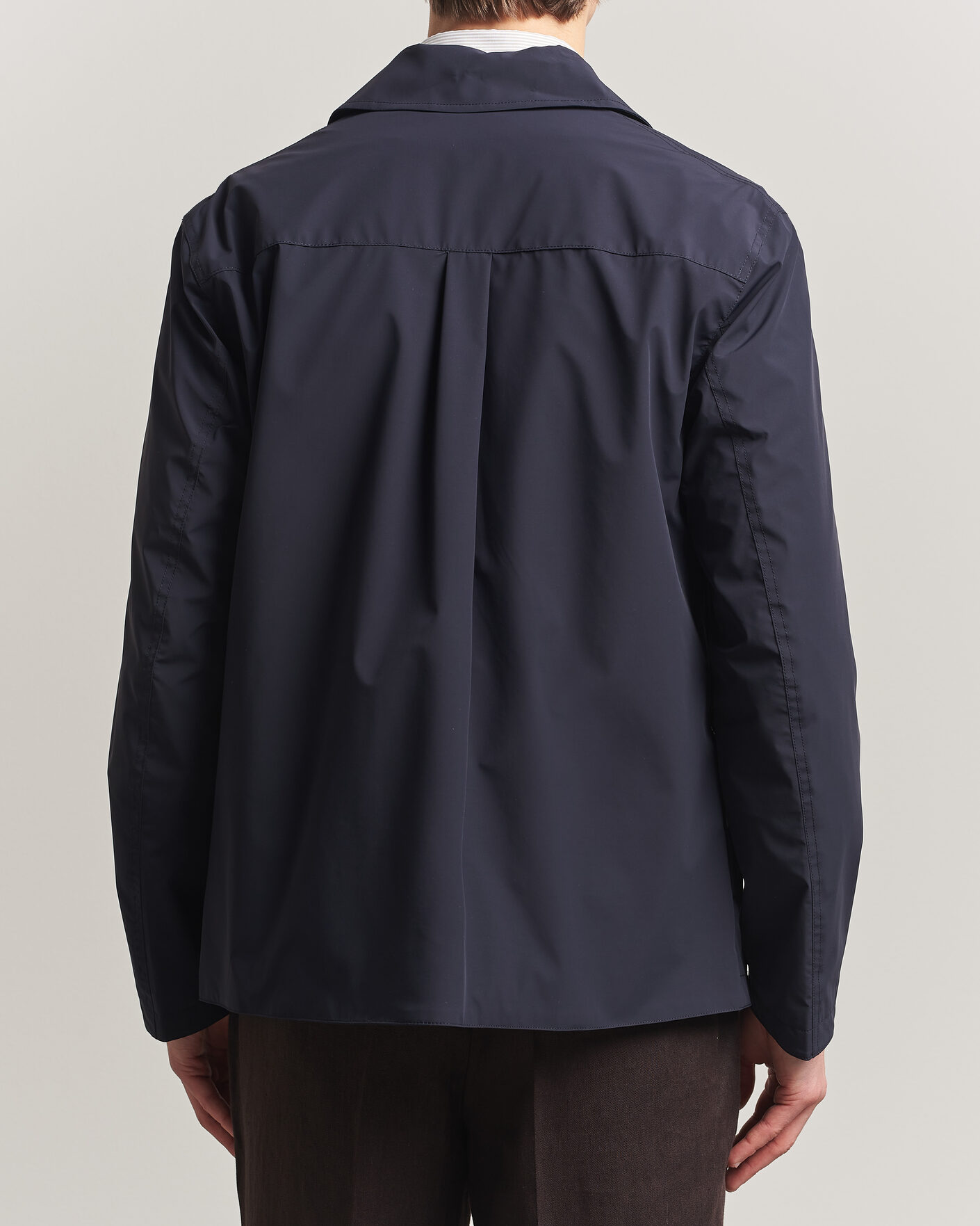 Hombres | Abrigos y chaquetas | Oscar Jacobson | Light Zipped Shirt Jacket Navy