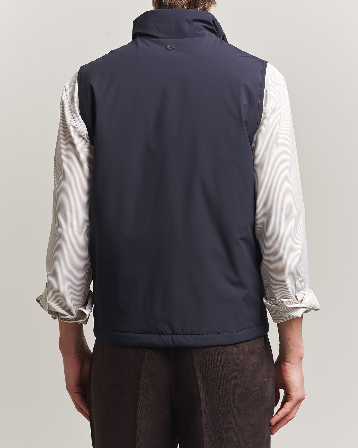 Hombres | Chalecos | Oscar Jacobson | Light Zipped Waistcoat Navy