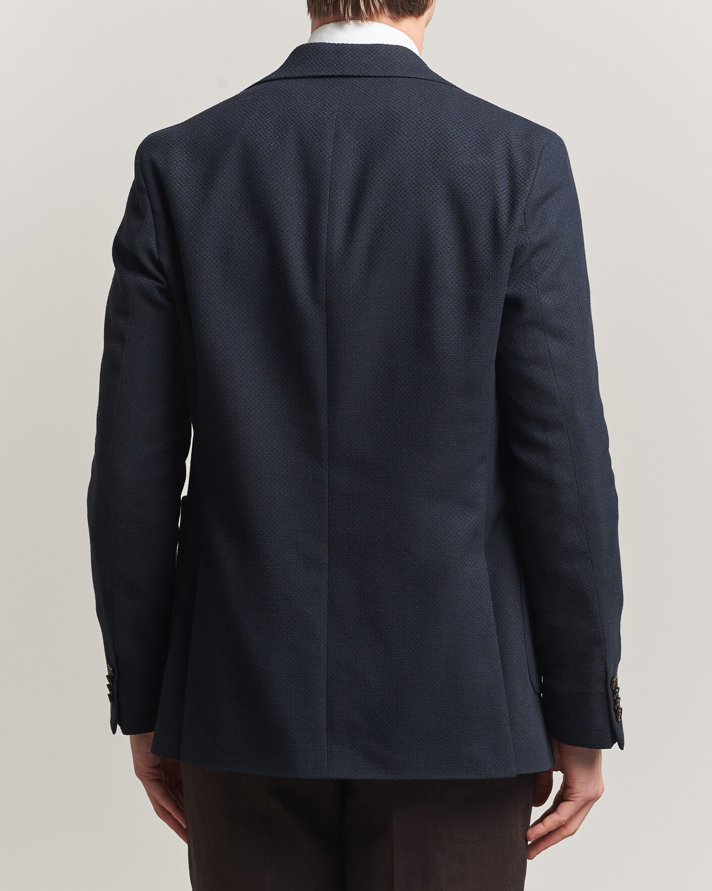 Hombres | Blazers | Oscar Jacobson | Fogerty Patch Structure Cotton Blazer Navy