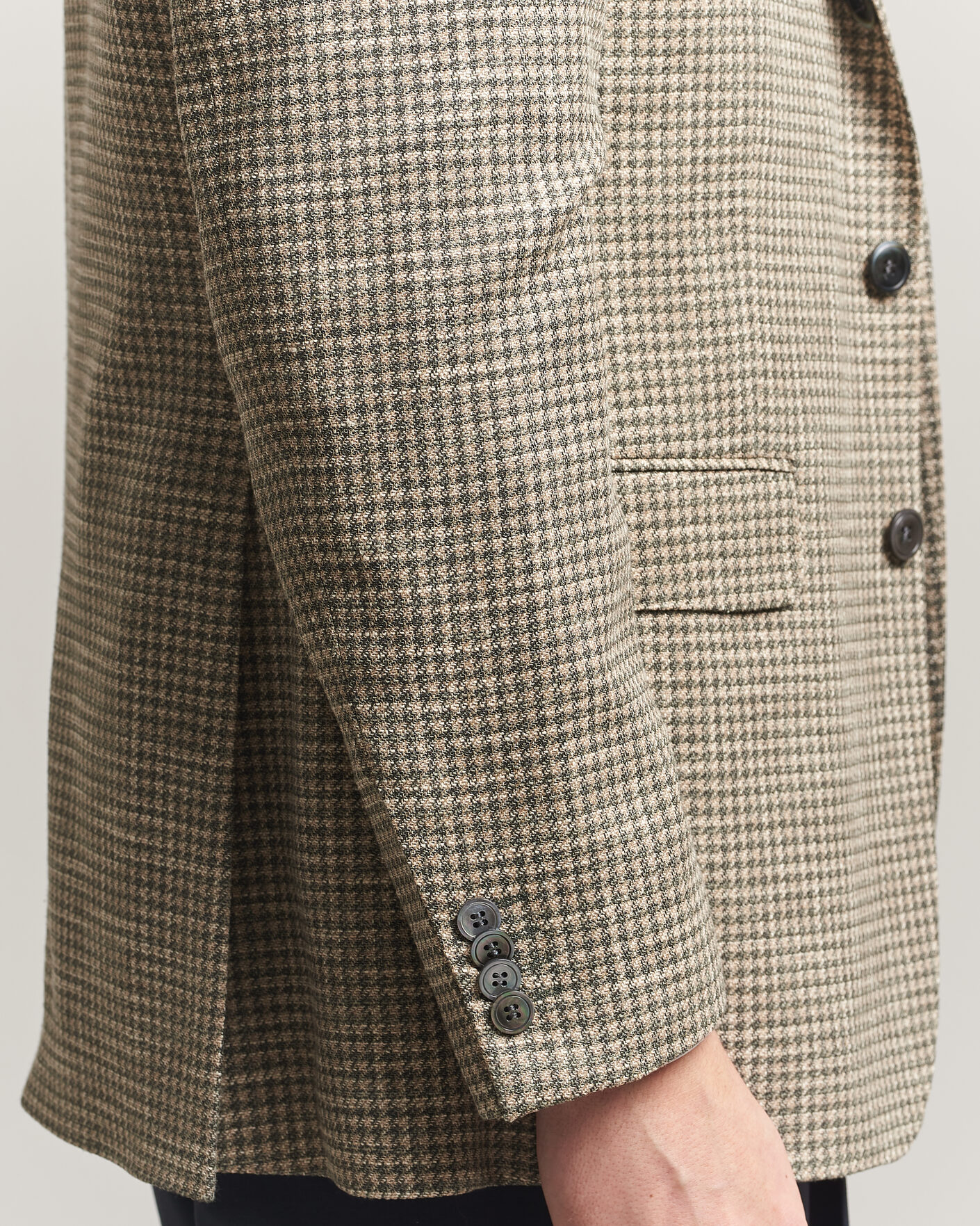 Hombres | Blazers | Oscar Jacobson | Robert Wool/Silk/Cotton Blazer Green
