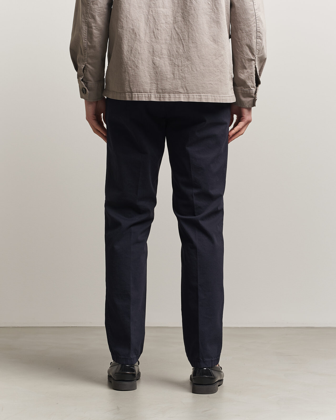 Hombres | Pantalones | Oscar Jacobson | Danik Cotton Trousers Navy