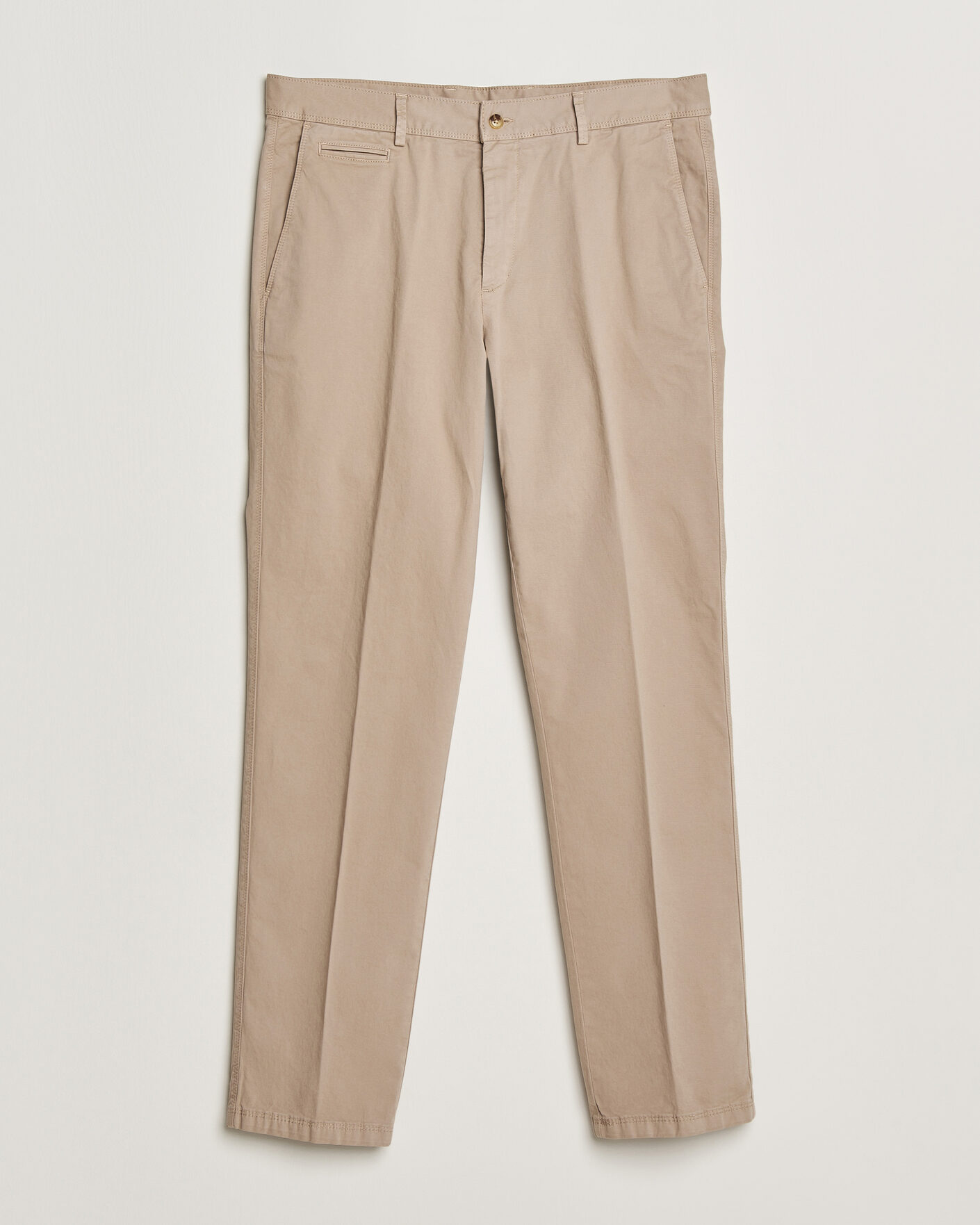 Hombres | Pantalones | Oscar Jacobson | Danik Cotton Trousers Beige