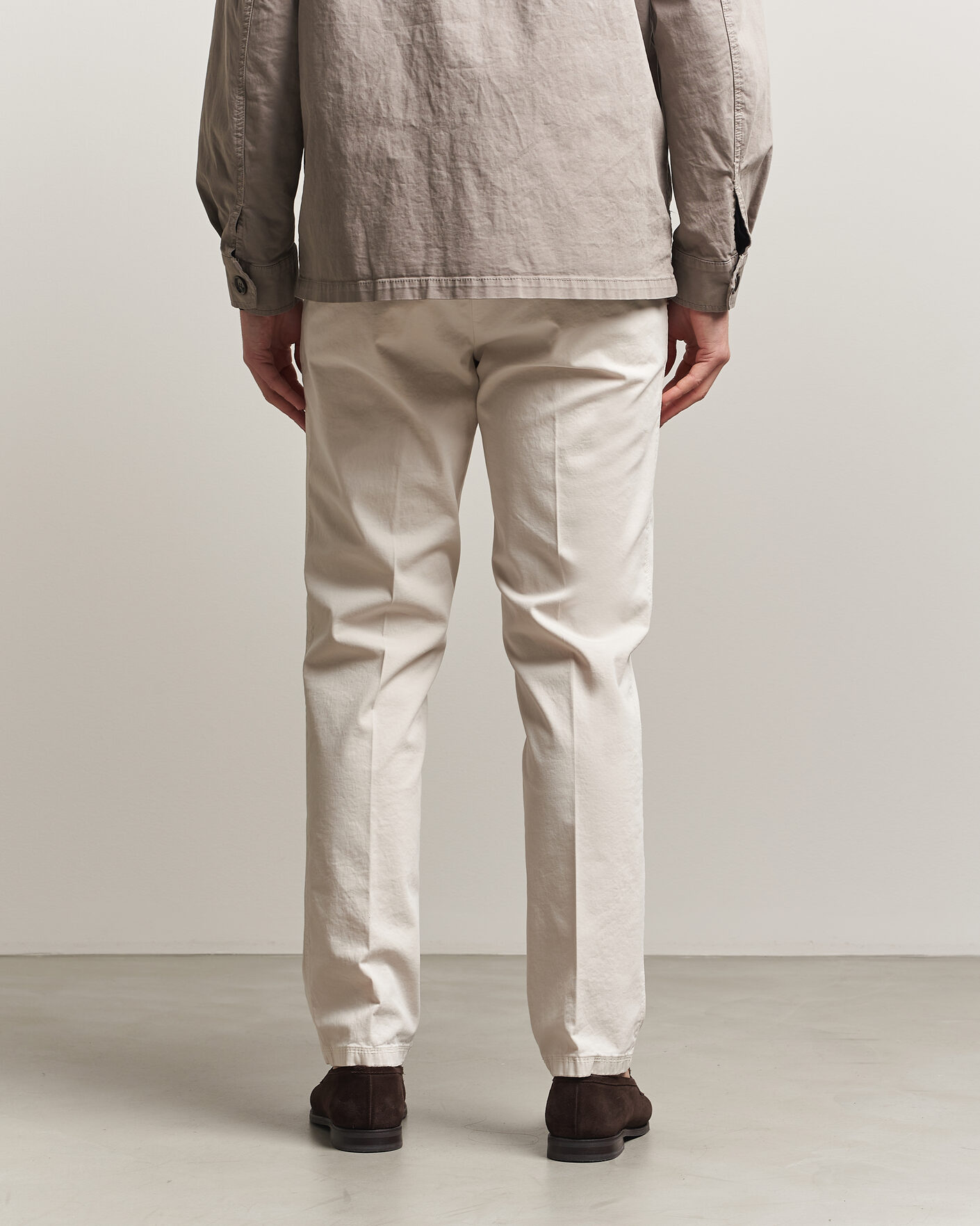 Hombres | Pantalones | Oscar Jacobson | Danik Cotton Trousers White
