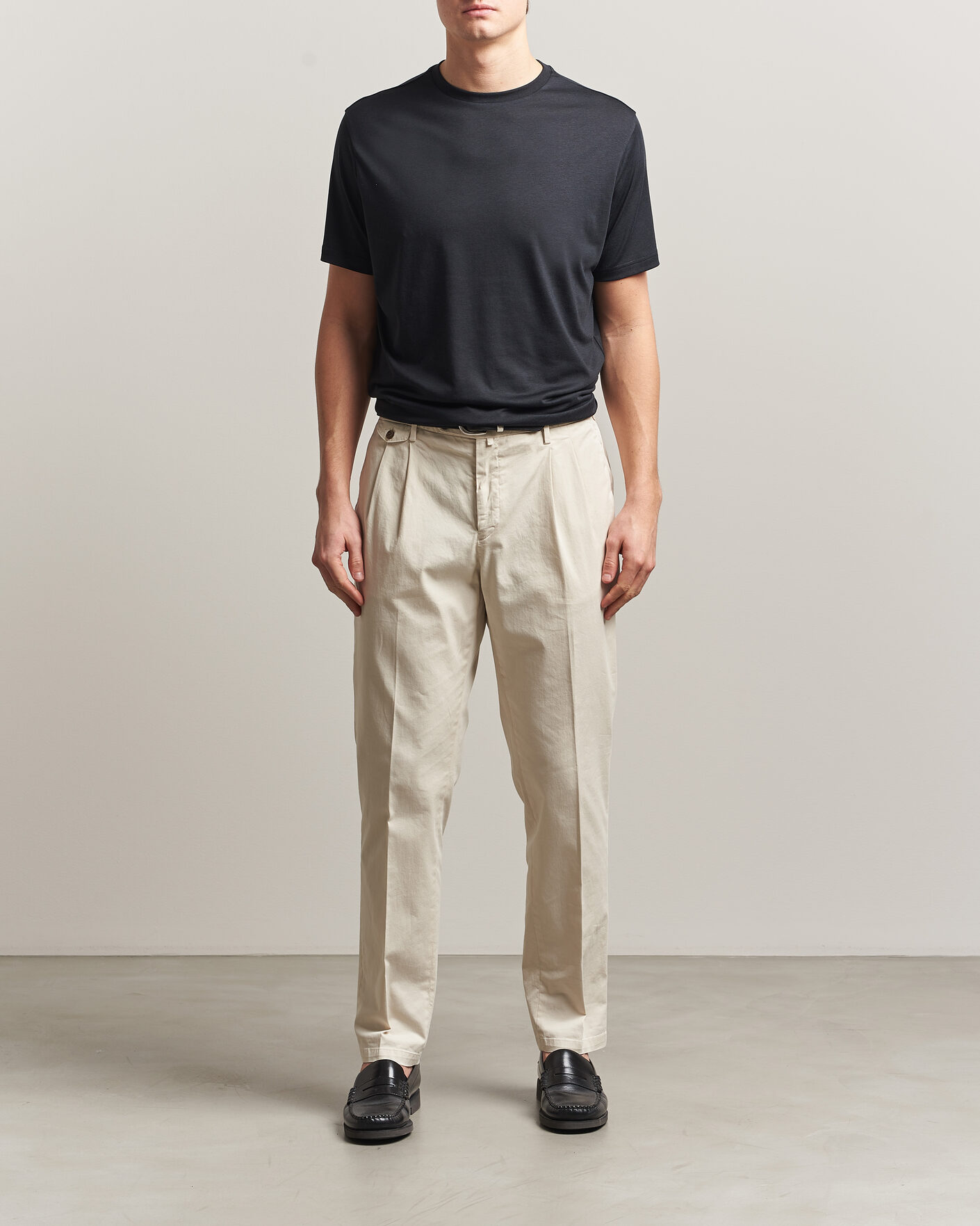 Hombres | Camisetas | Oscar Jacobson | Kim Lyocel/Cotton T-Shirt Black