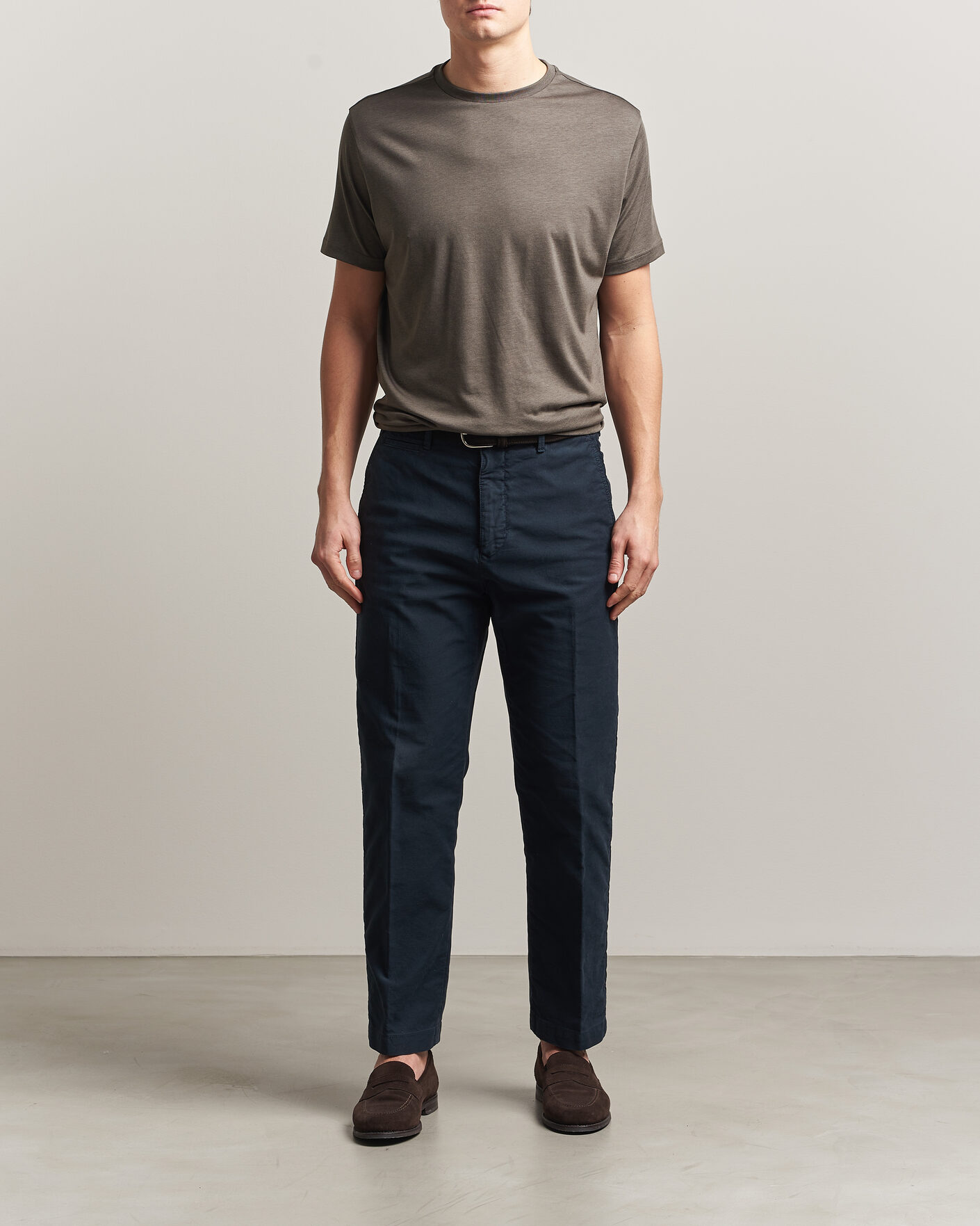 Hombres | Camisetas | Oscar Jacobson | Kim Lyocel/Cotton T-Shirt Green