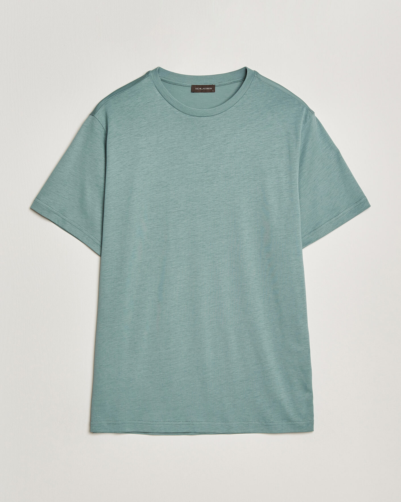 Hombres | Camisetas | Oscar Jacobson | Kim Lyocel/Cotton T-Shirt Soft Green