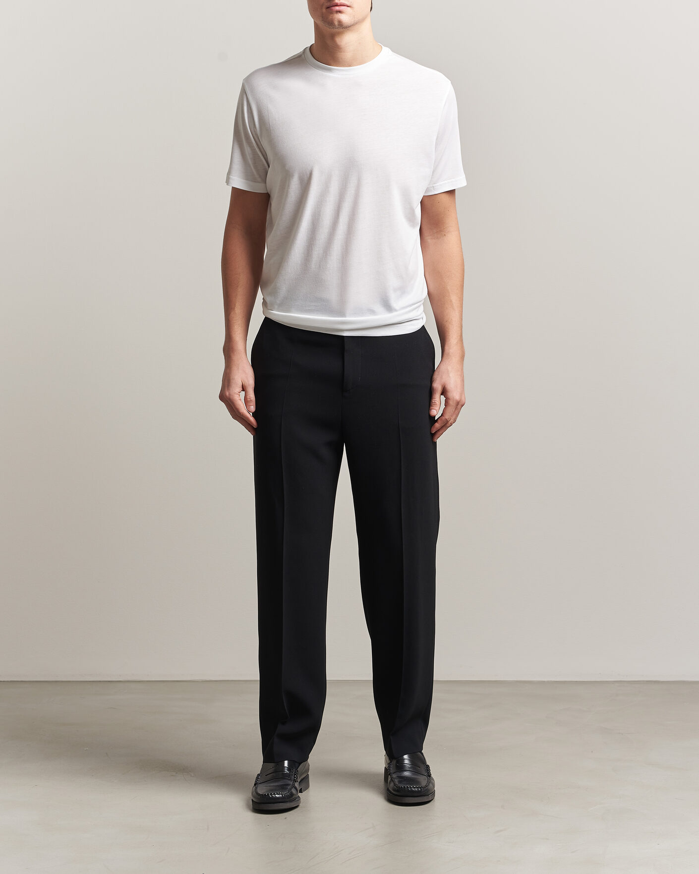 Hombres | Camisetas | Oscar Jacobson | Kim Lyocel/Cotton T-Shirt White