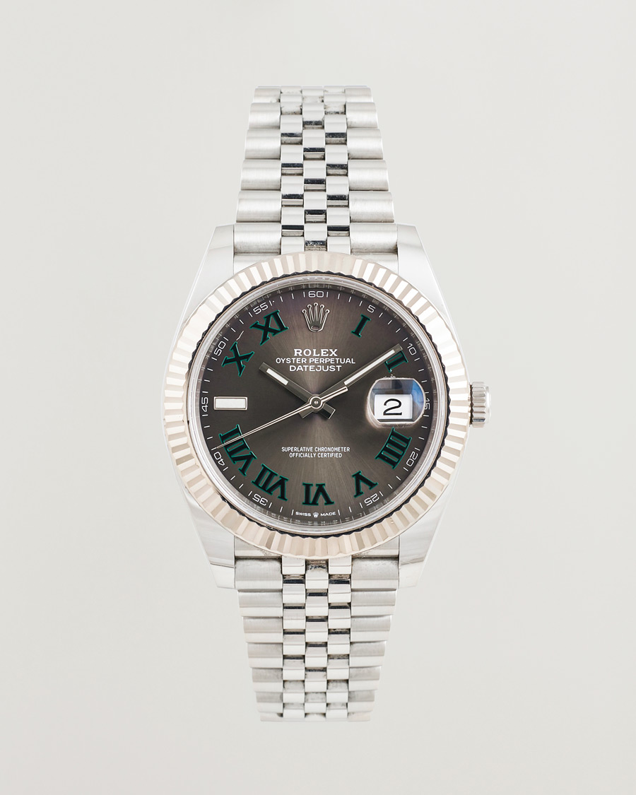 Hombres | Pre-Owned & Vintage Watches | Rolex Pre-Owned | Datejust 41 Wimbledon 