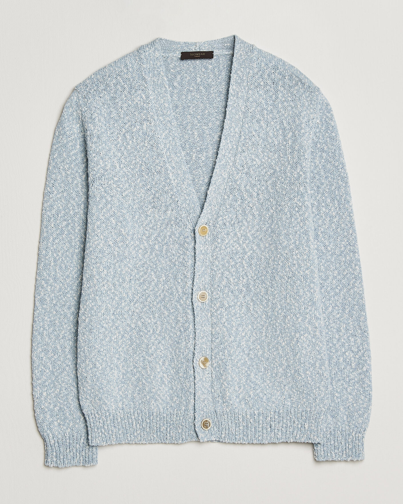 Hombres | Jerséis y prendas de punto | Zanone | Mouline Cardigan Sky Blue