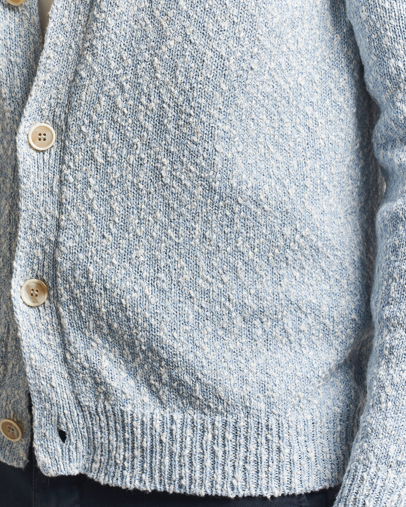 Hombres | Jerséis y prendas de punto | Zanone | Mouline Cardigan Sky Blue