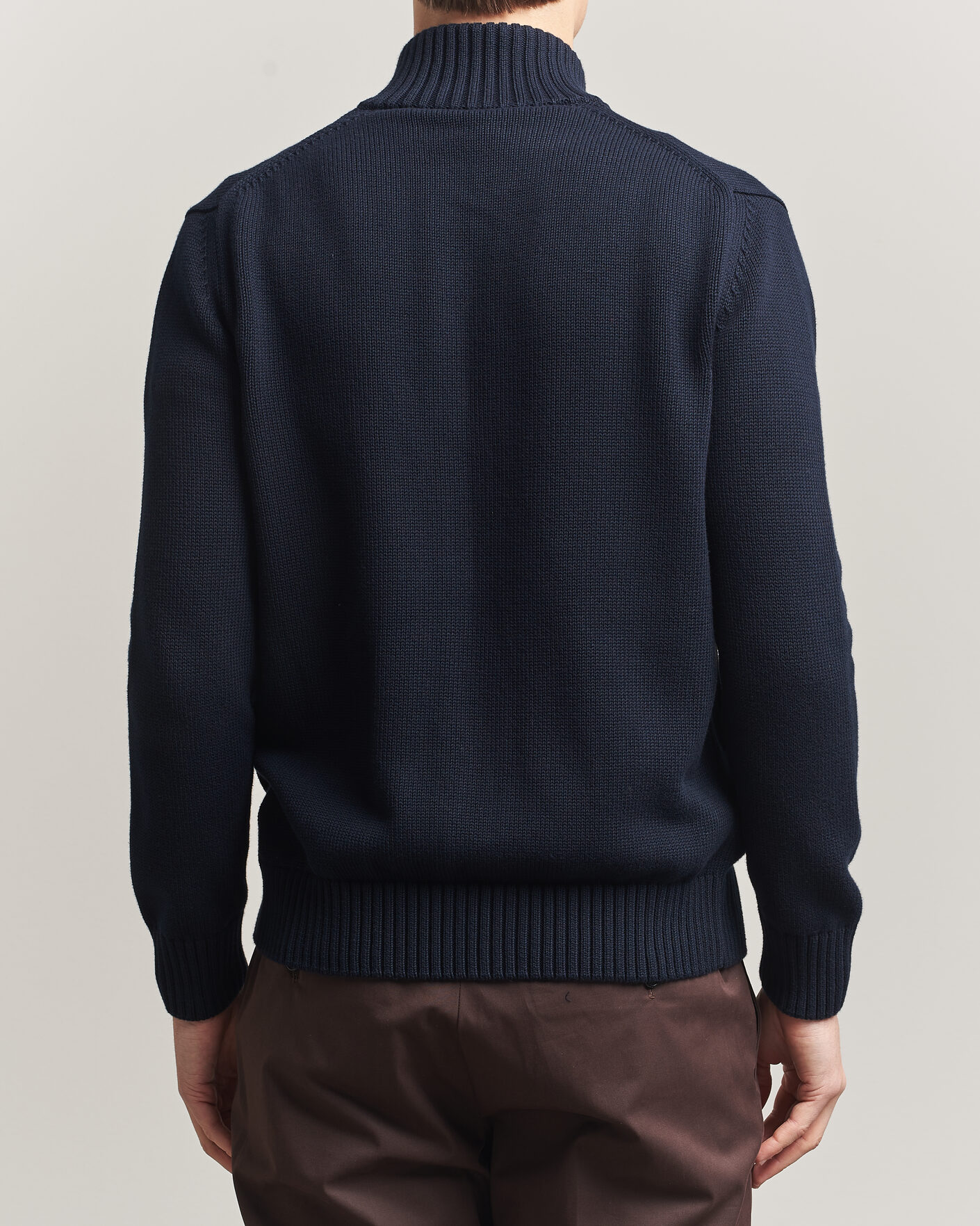 Hombres | Jerséis y prendas de punto | Zanone | Soft Cotton Chioto Cardigan Navy