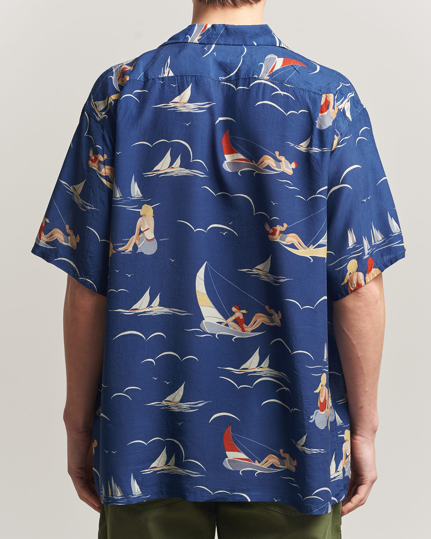 Hombres | Camisas | BEAMS PLUS | Holiday Print Camp Shirt Navy