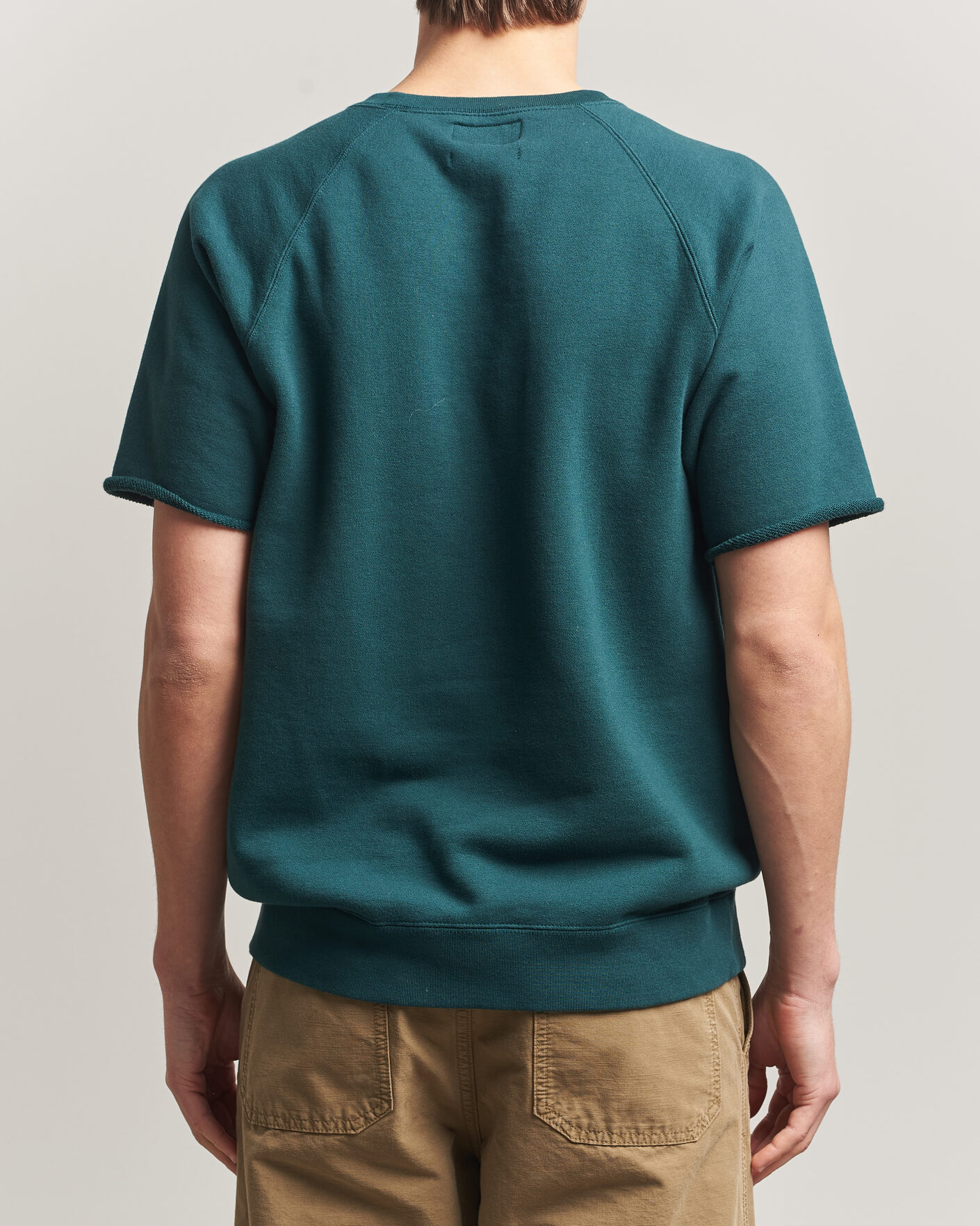 Hombres | Camisetas | BEAMS PLUS | Short Sleeve Cut Off Sweat Dark Green