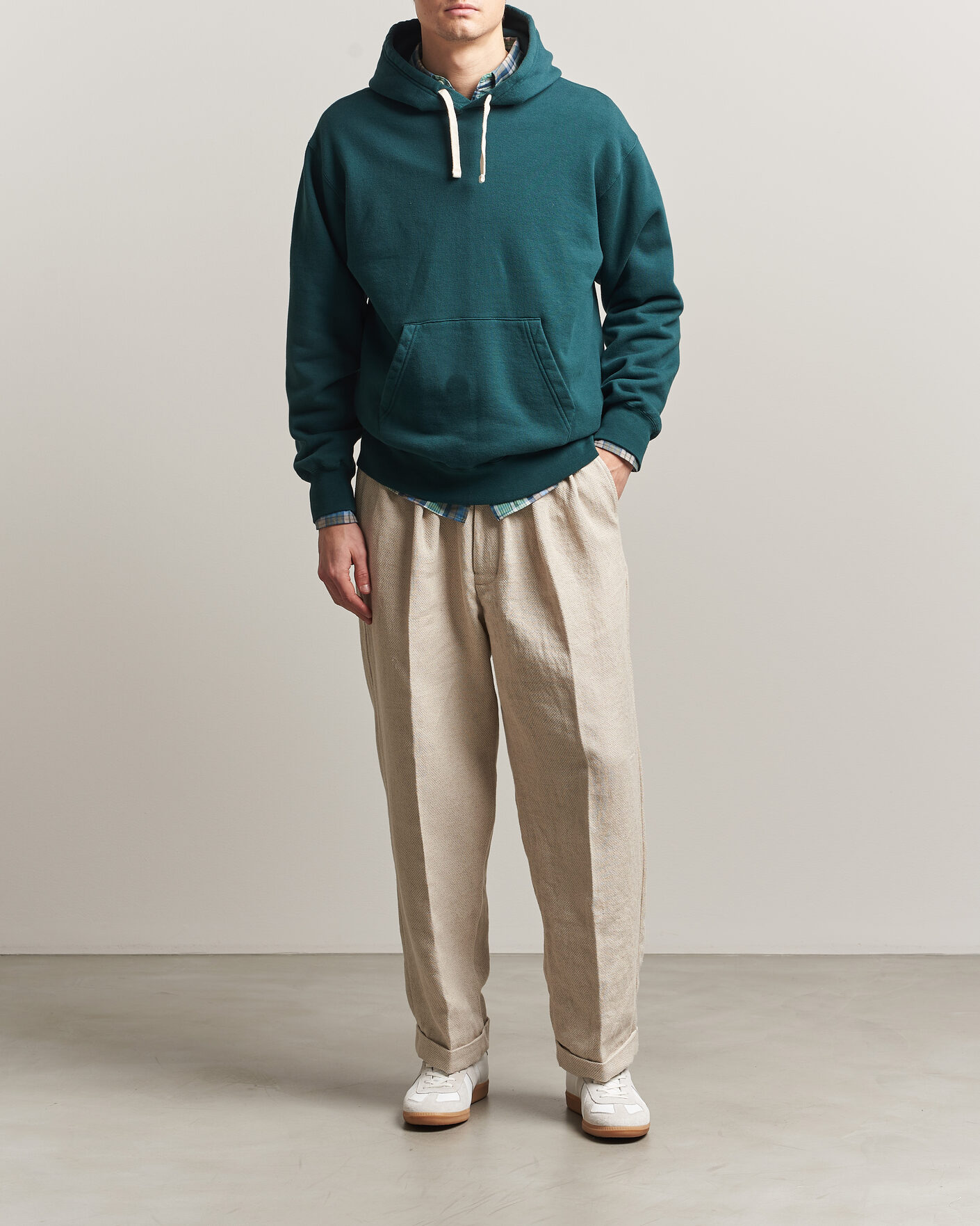 Hombres | Jerséis y prendas de punto | BEAMS PLUS | Hooded Sweat Pullover Dark Green