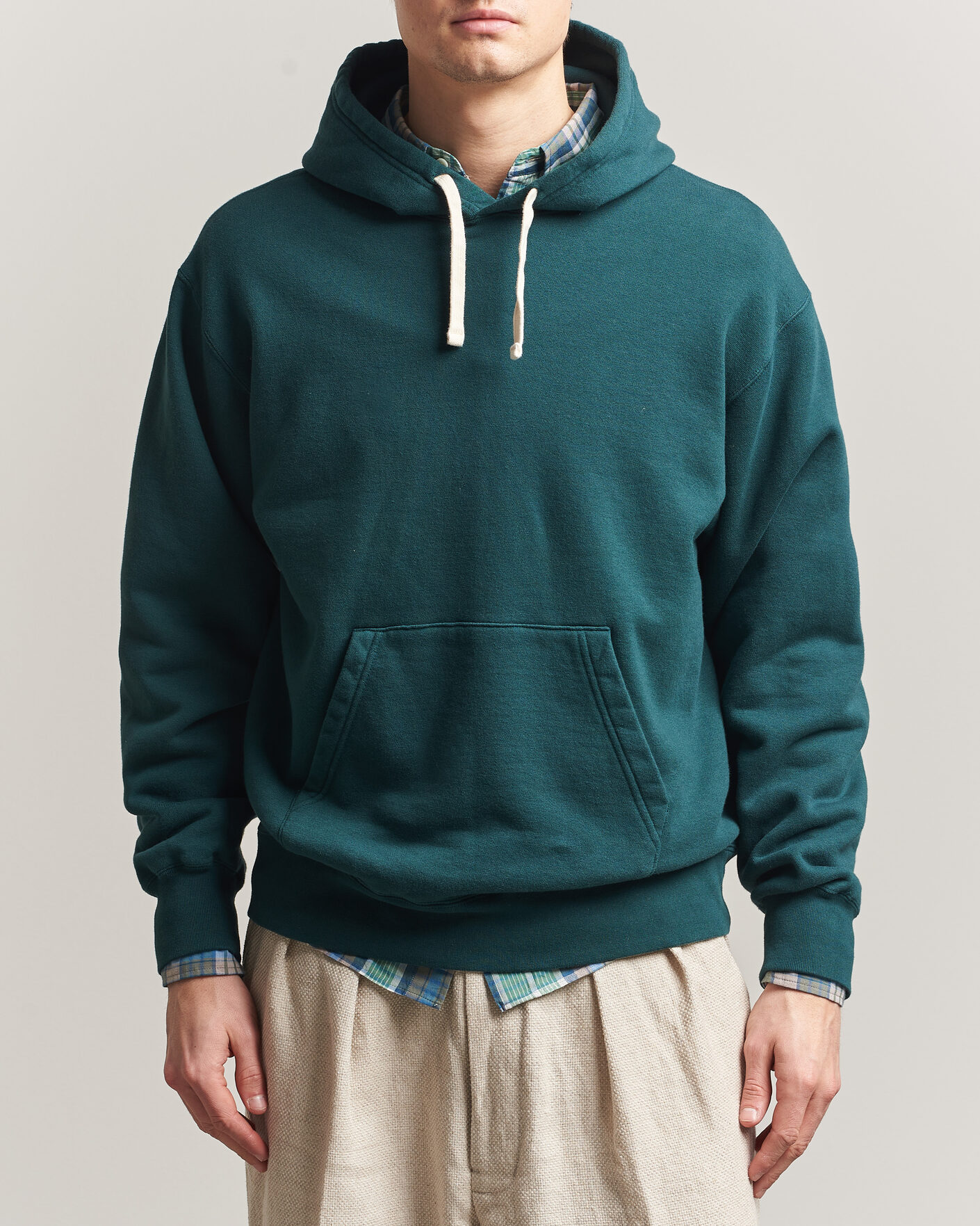 Hombres | Jerséis y prendas de punto | BEAMS PLUS | Hooded Sweat Pullover Dark Green