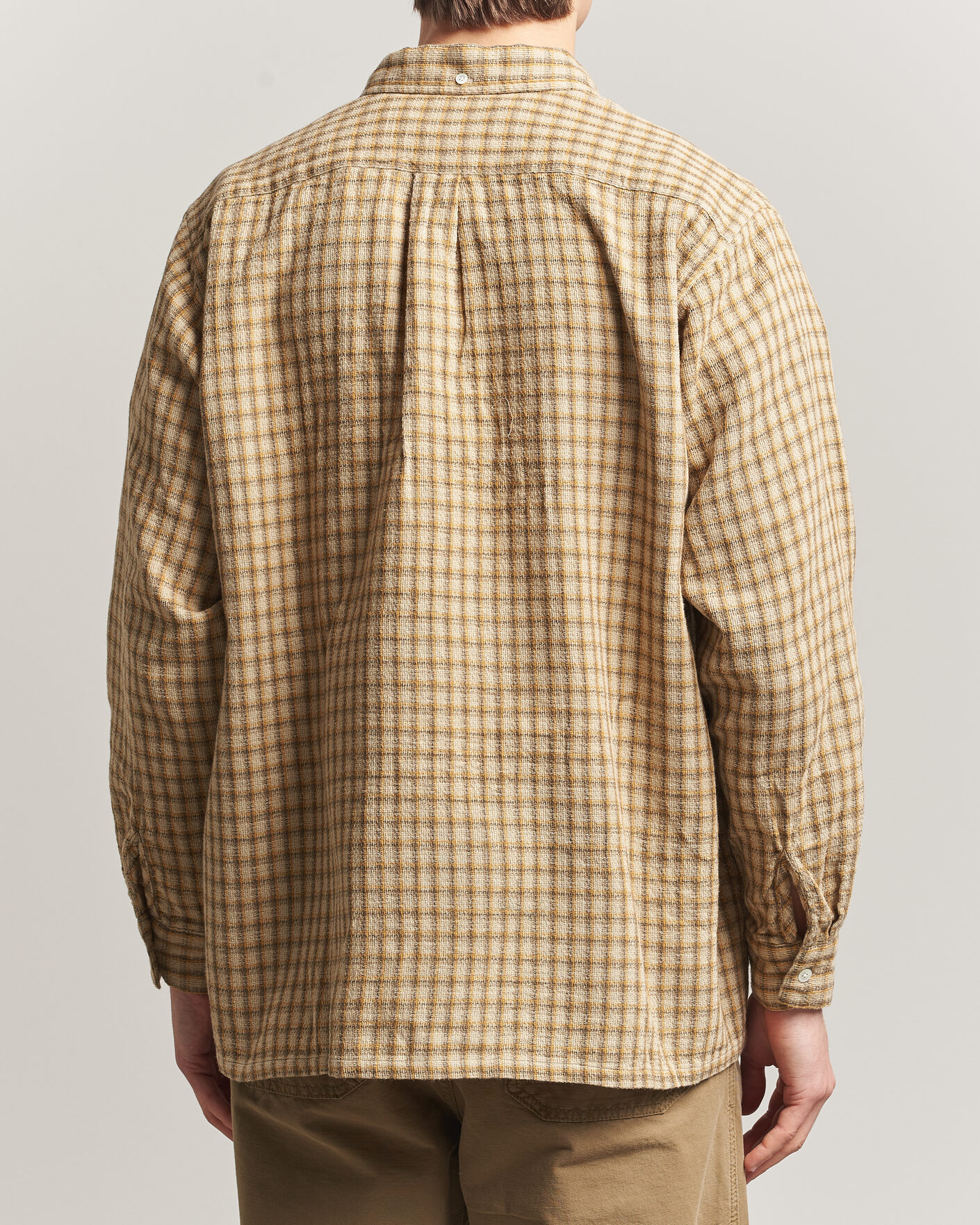 Hombres | Camisas | BEAMS PLUS | Panama Plaid Button Down Shirt Beige