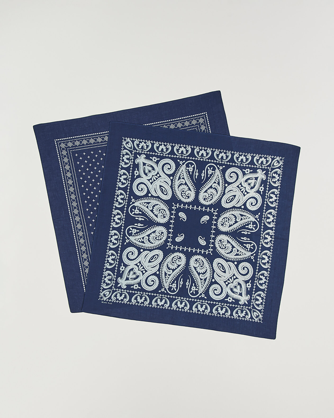 Hombres | Pañuelos de bolsillo | BEAMS PLUS | 2-Pack Bandana Indigo Blue