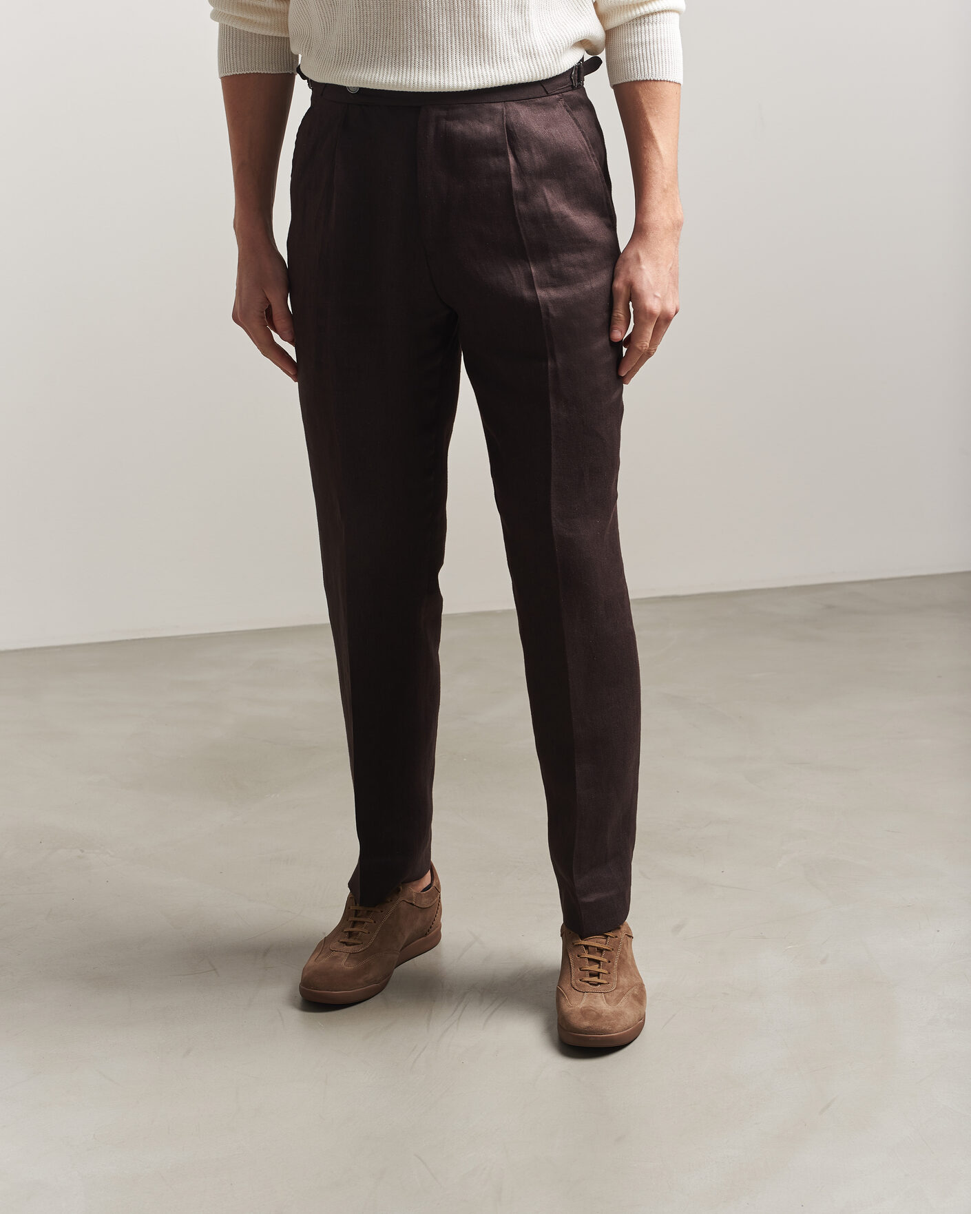 Hombres | Zapatillas | Loake Shoemakers | Mayfair Suede Dress Sneaker Flint