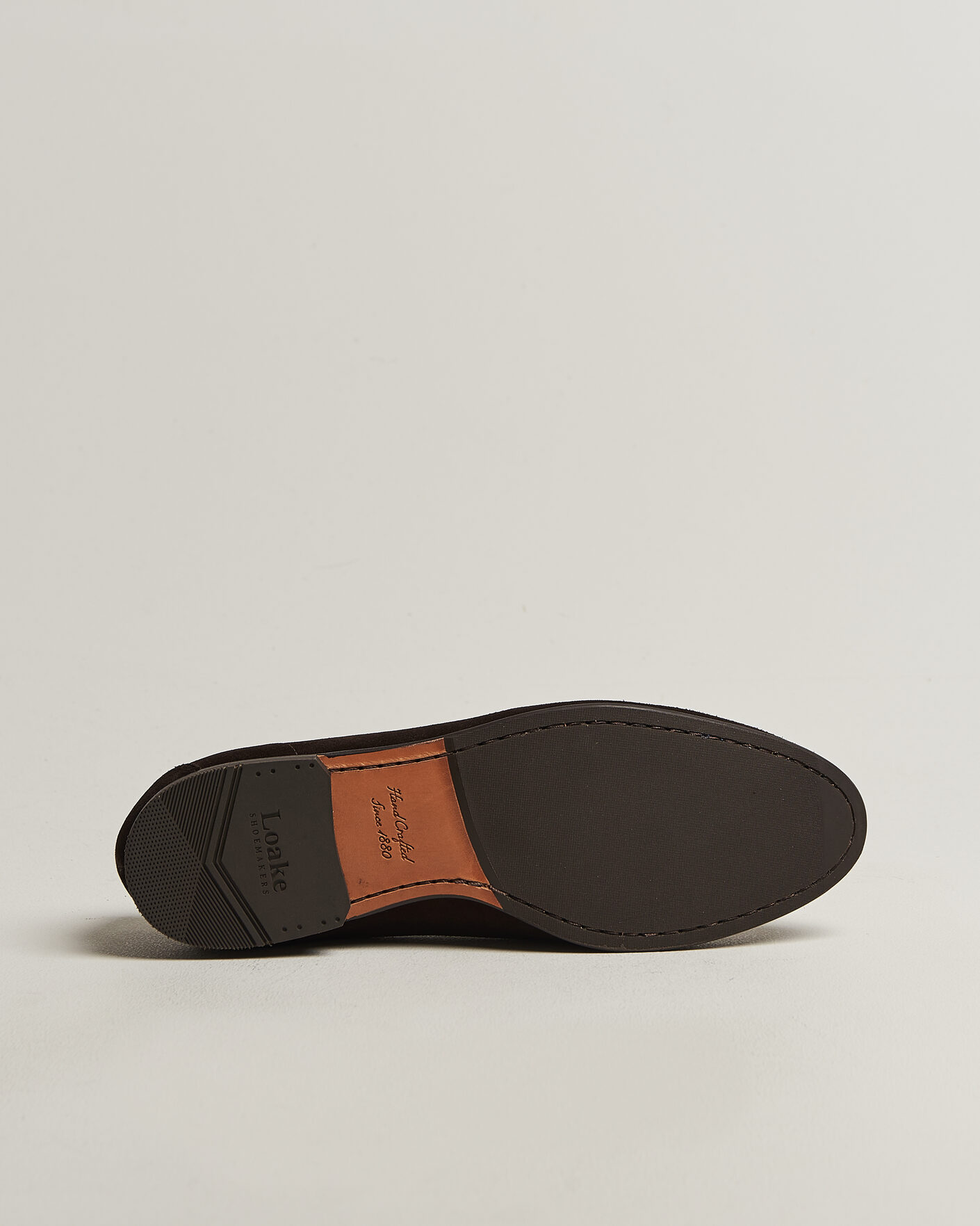 Hombres | Mocasines | Loake 1880 | Belgrave Suede Belgian Loafer Dark Brown