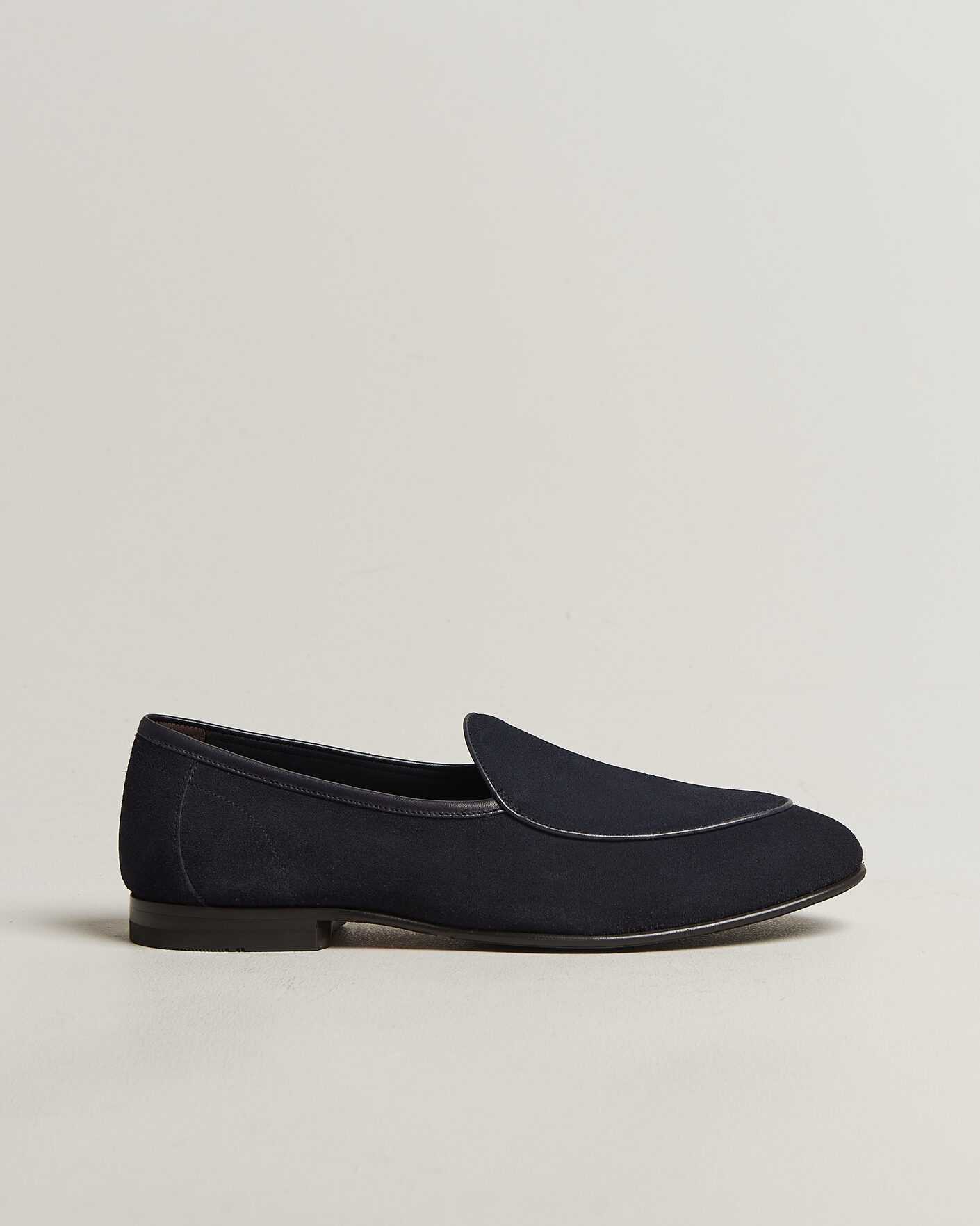 Hombres | Mocasines | Loake 1880 | Belgrave Suede Belgian Loafer Navy