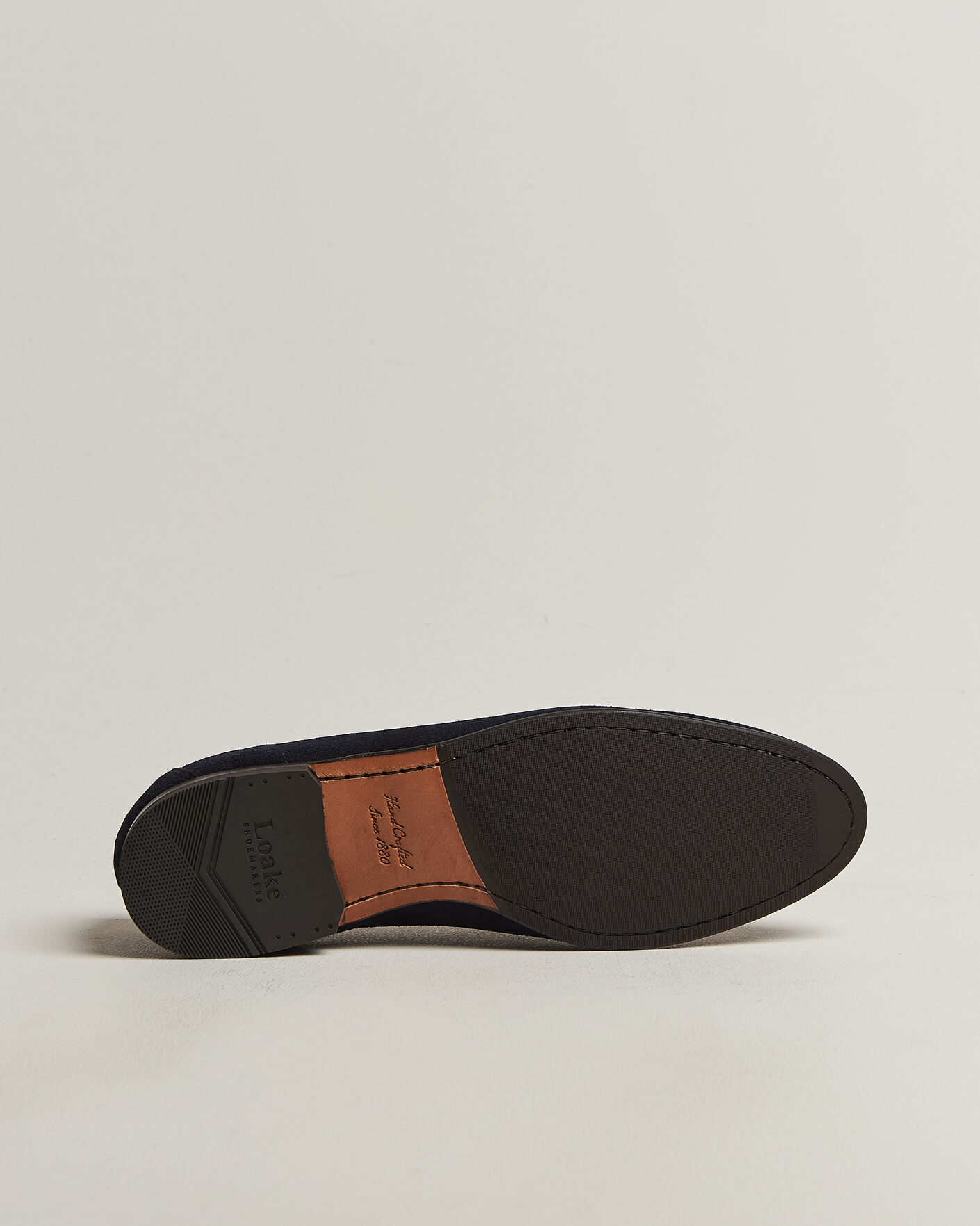 Hombres | Mocasines | Loake 1880 | Belgrave Suede Belgian Loafer Navy